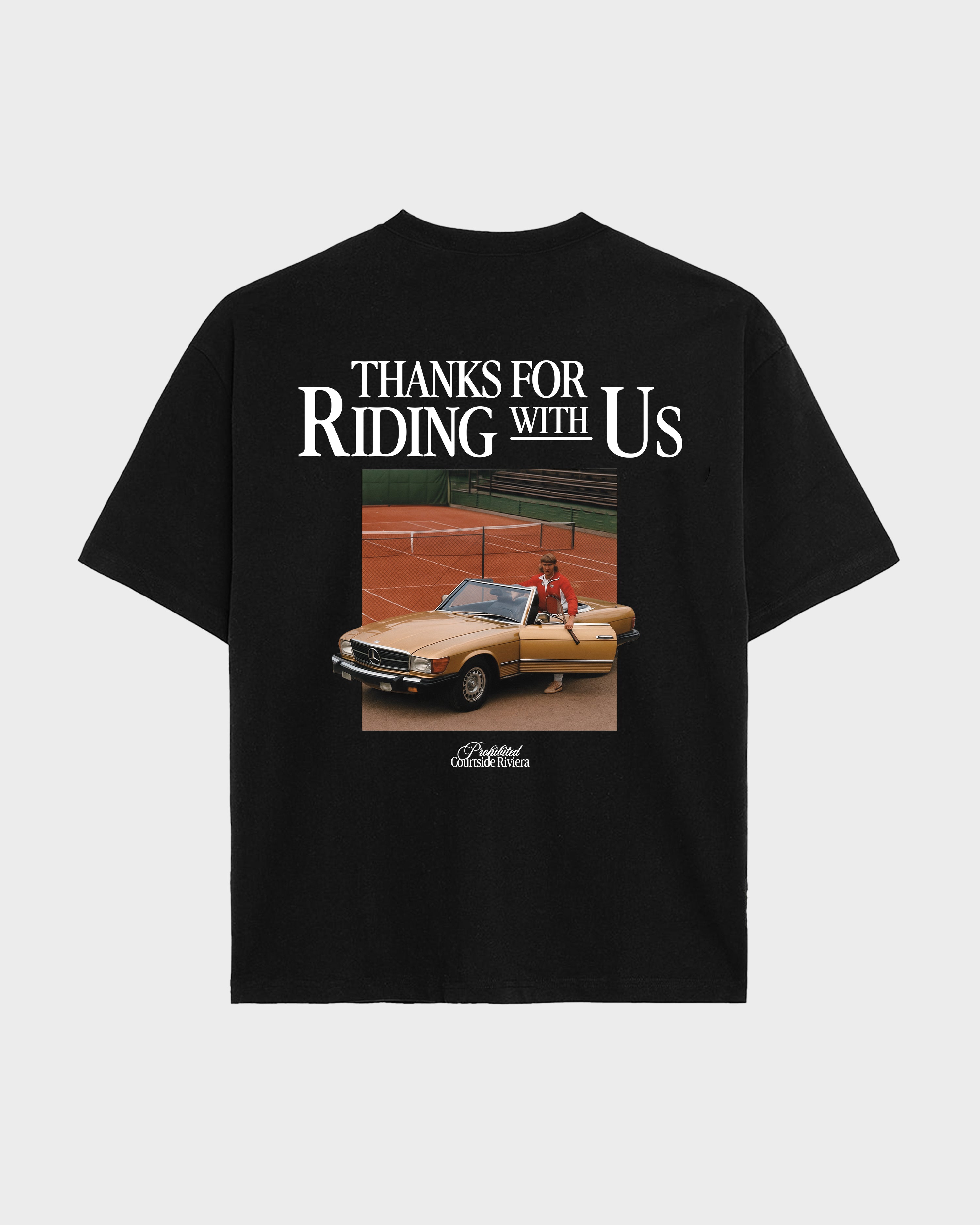 Courtside Riviera Tee Black