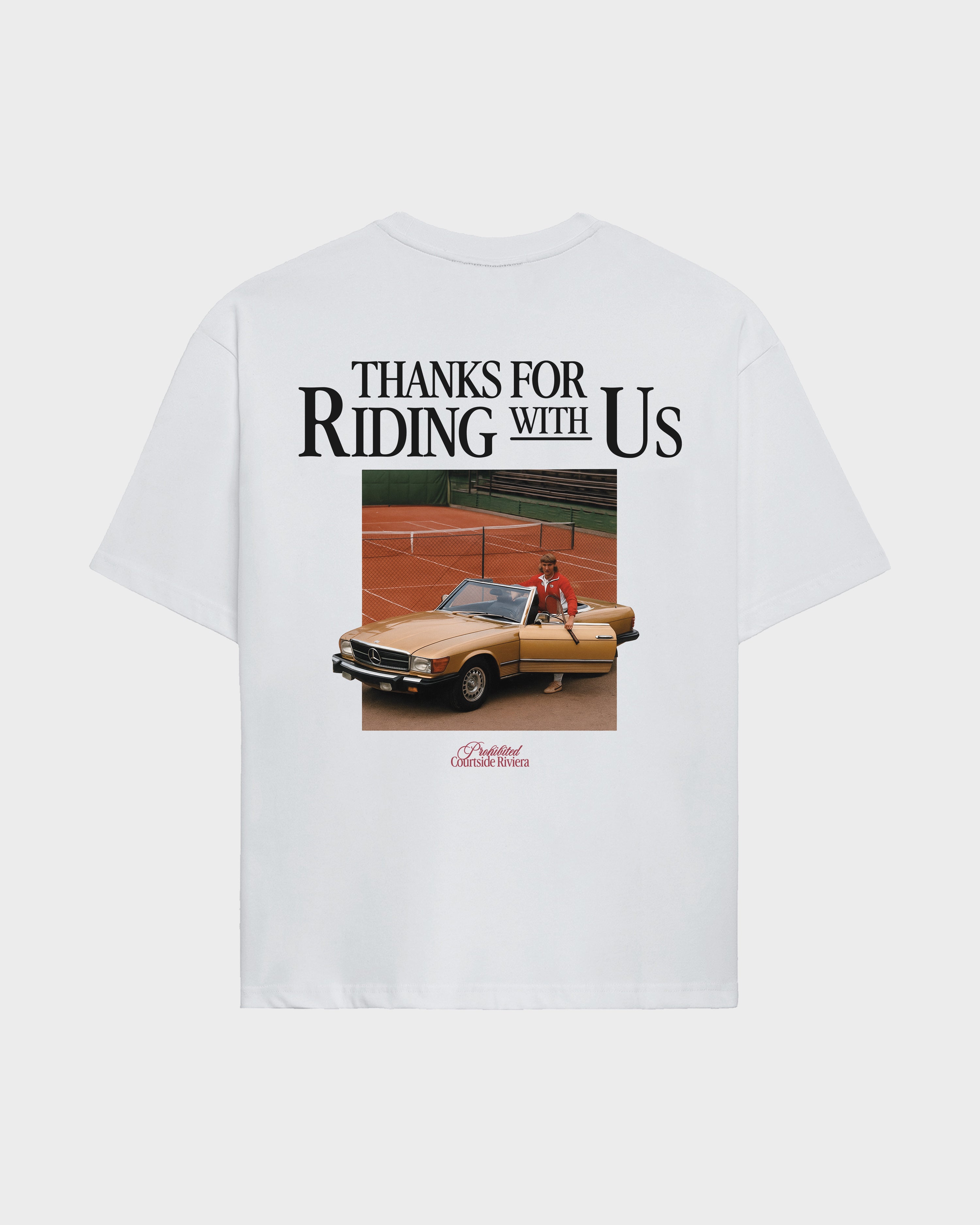 Courtside Riviera Tee Off White