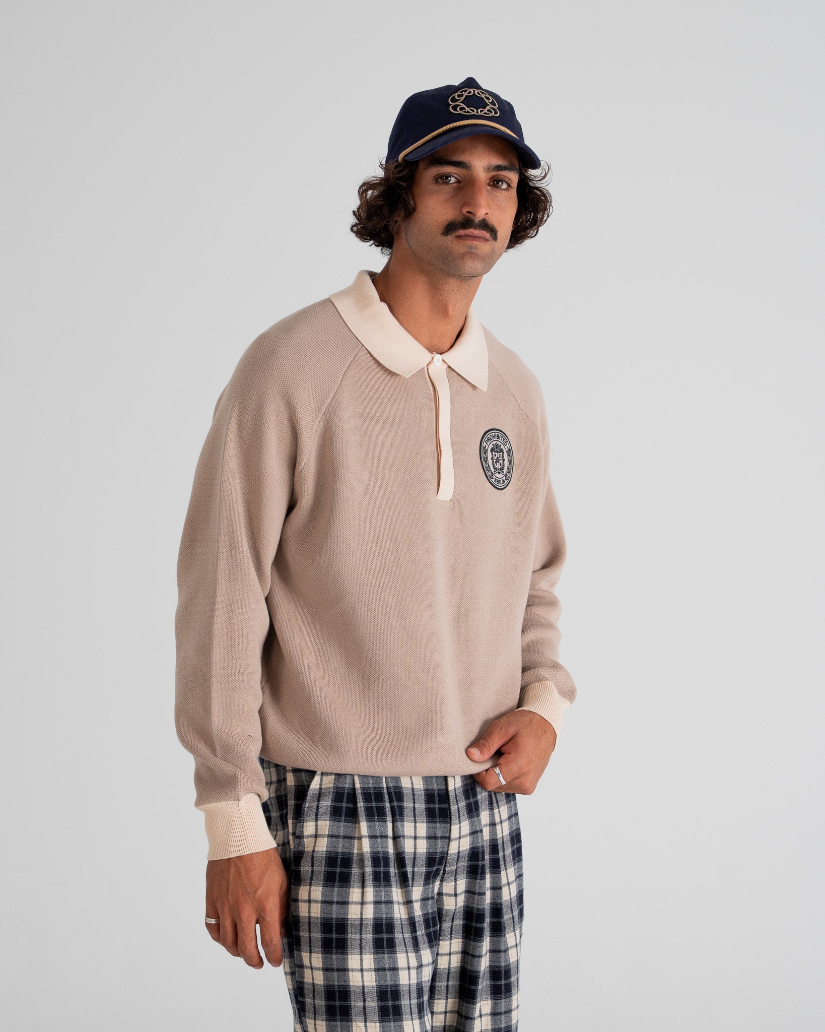 Cup Knitted Jersey Beige
