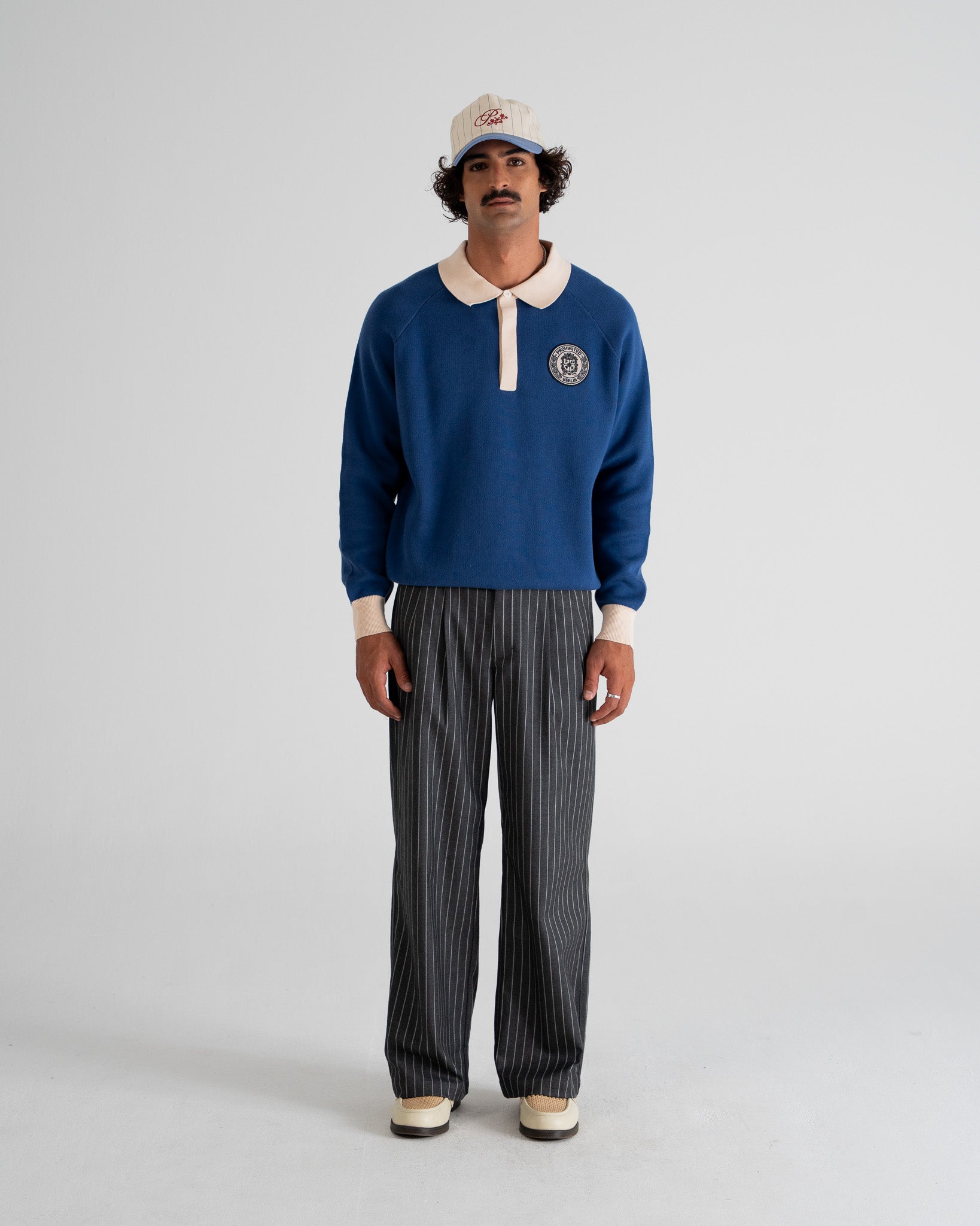 Cup Knitted Jersey Blue