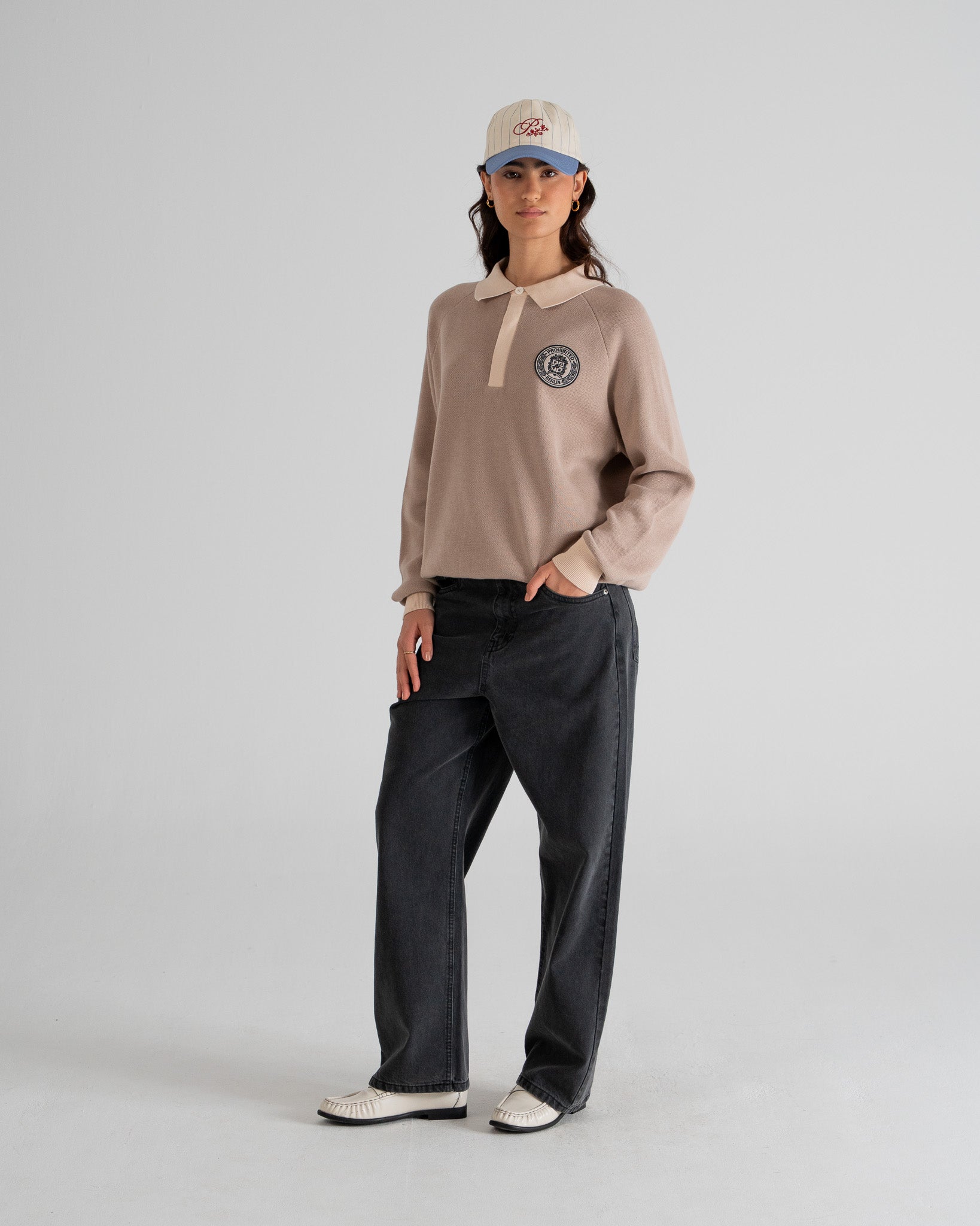 Cup Knitted Jersey | Beige