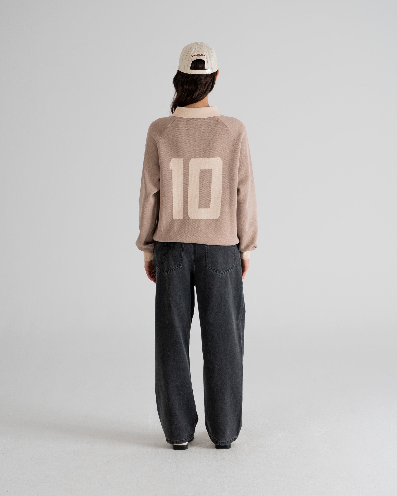 Cup Knitted Jersey | Beige