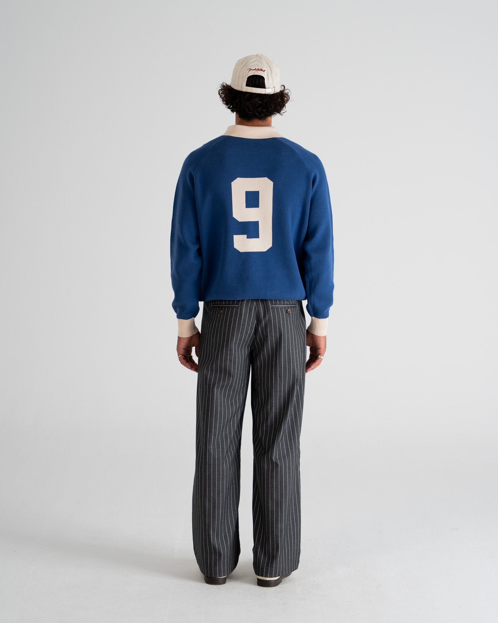 Cup Knitted Jersey | Blue