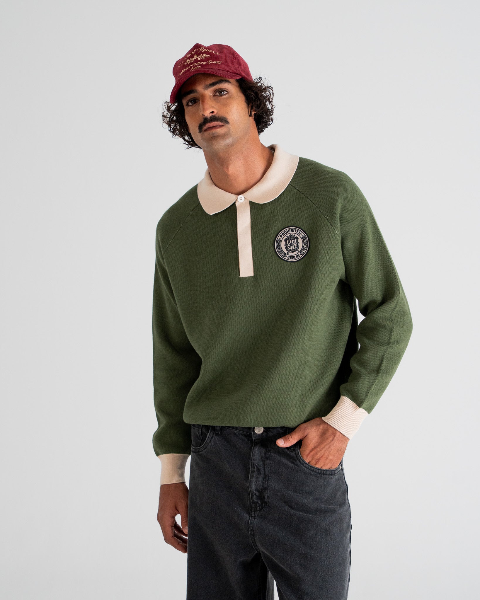 Cup Knitted Jersey | Green
