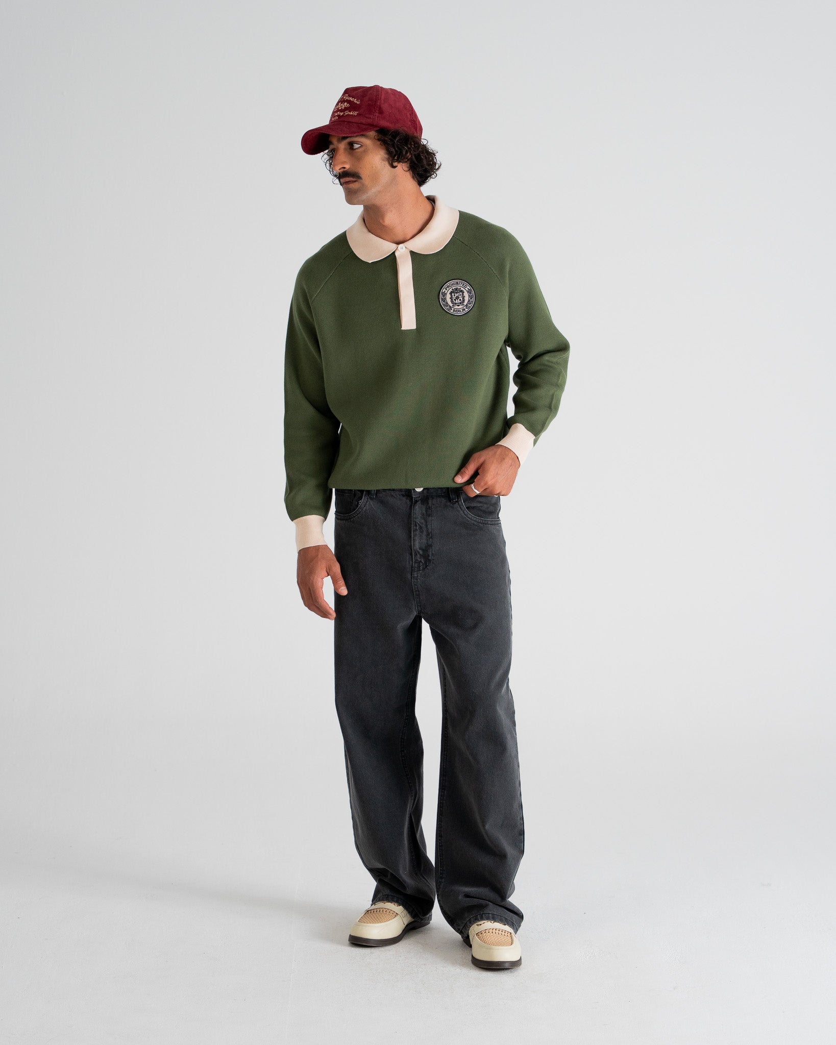Cup Knitted Jersey | Green