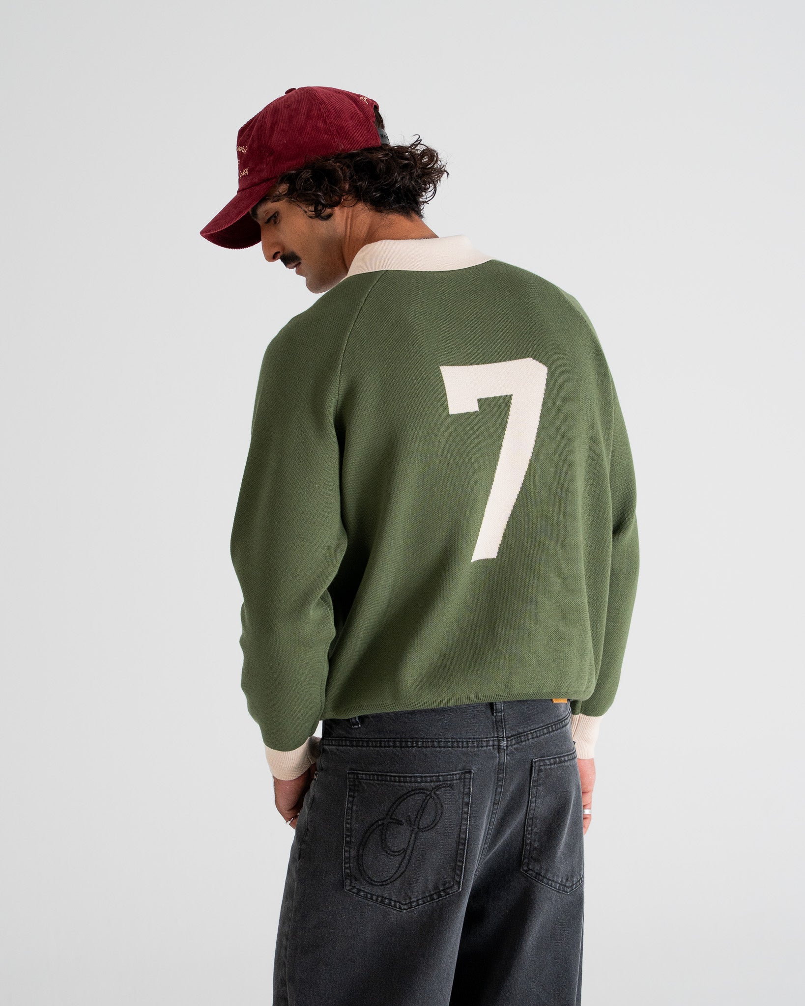 Cup Knitted Jersey | Green