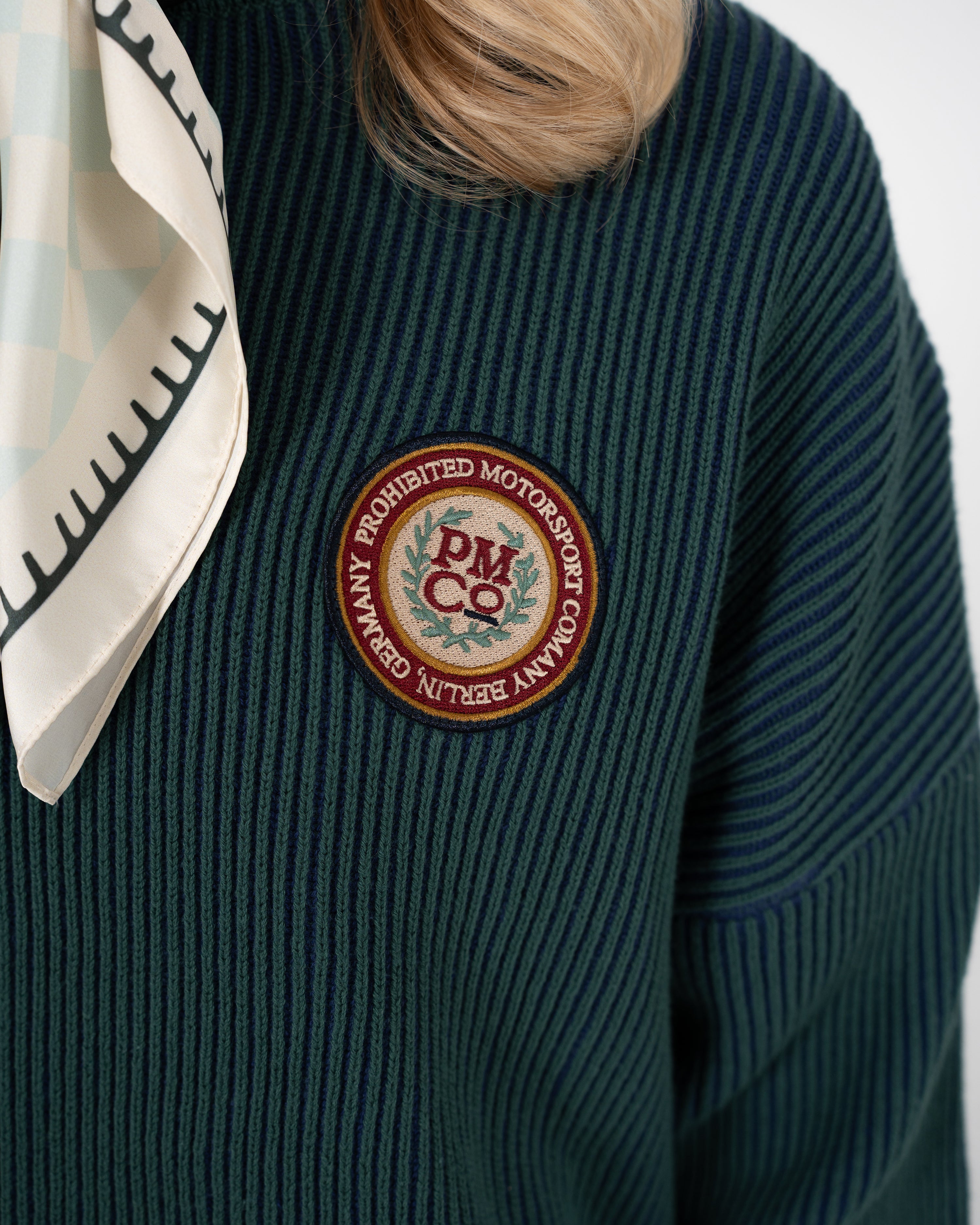 Cutoff Knit Sweater Green