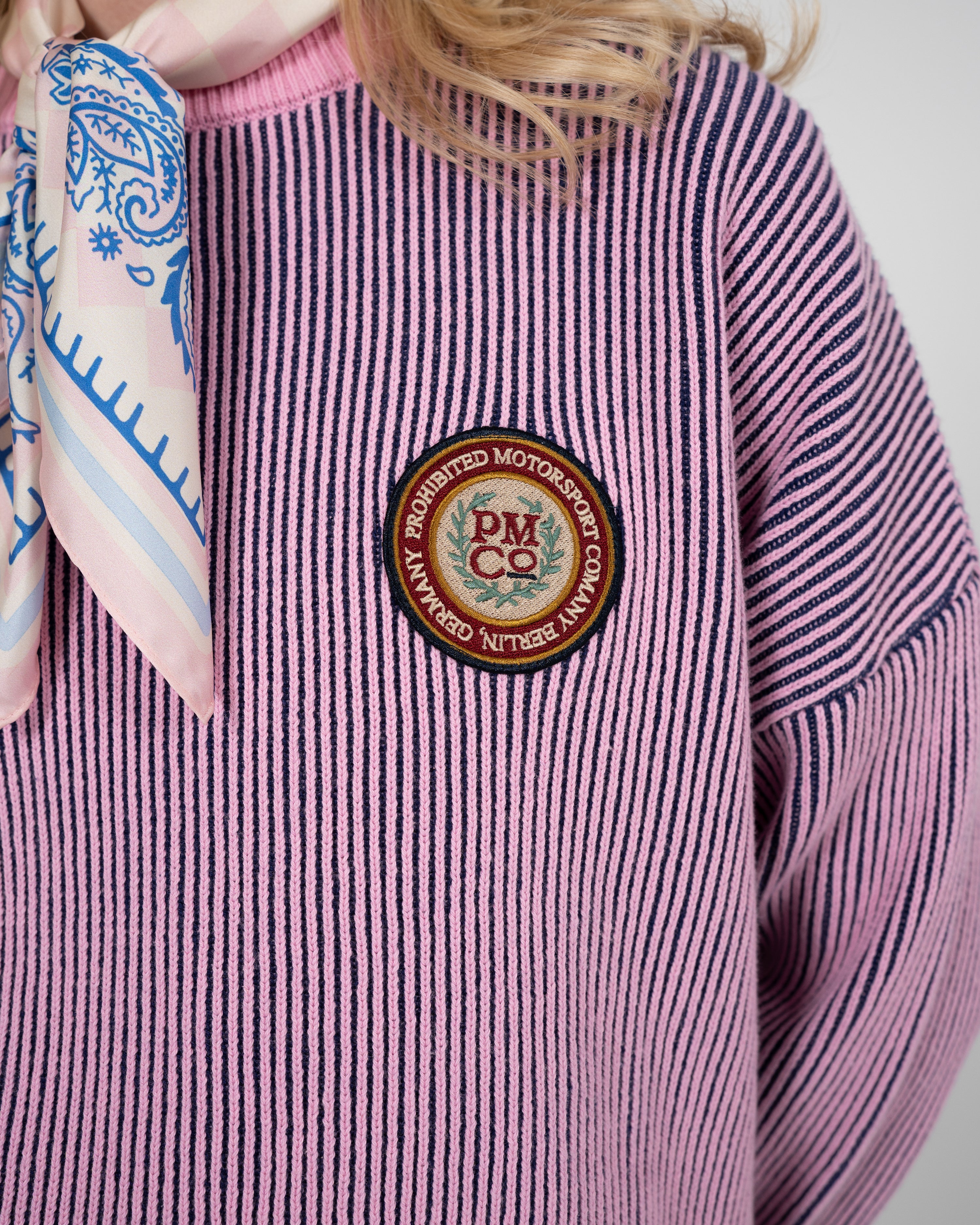 Cutoff Knit Sweater Rose