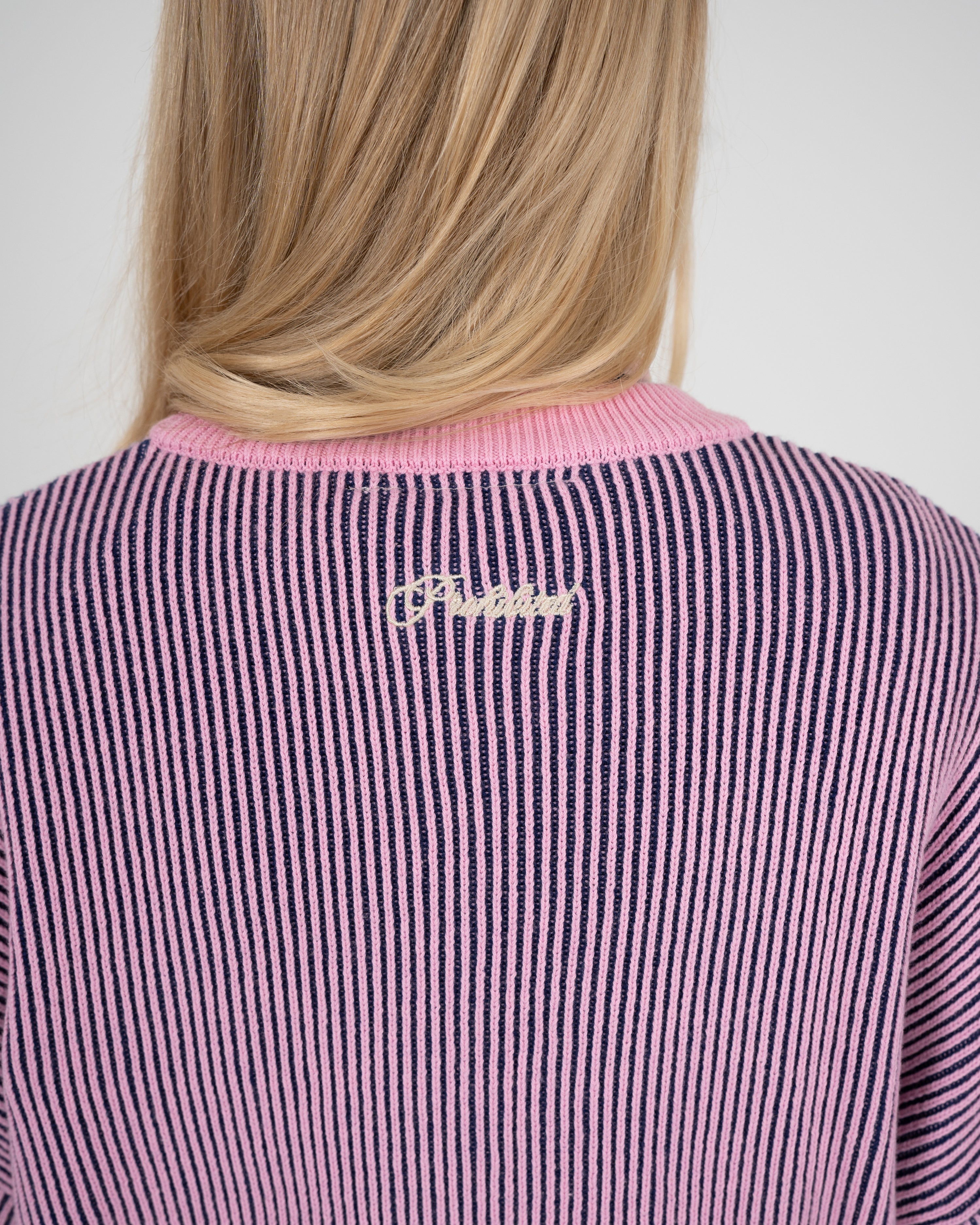 Cutoff Knit Sweater Rose