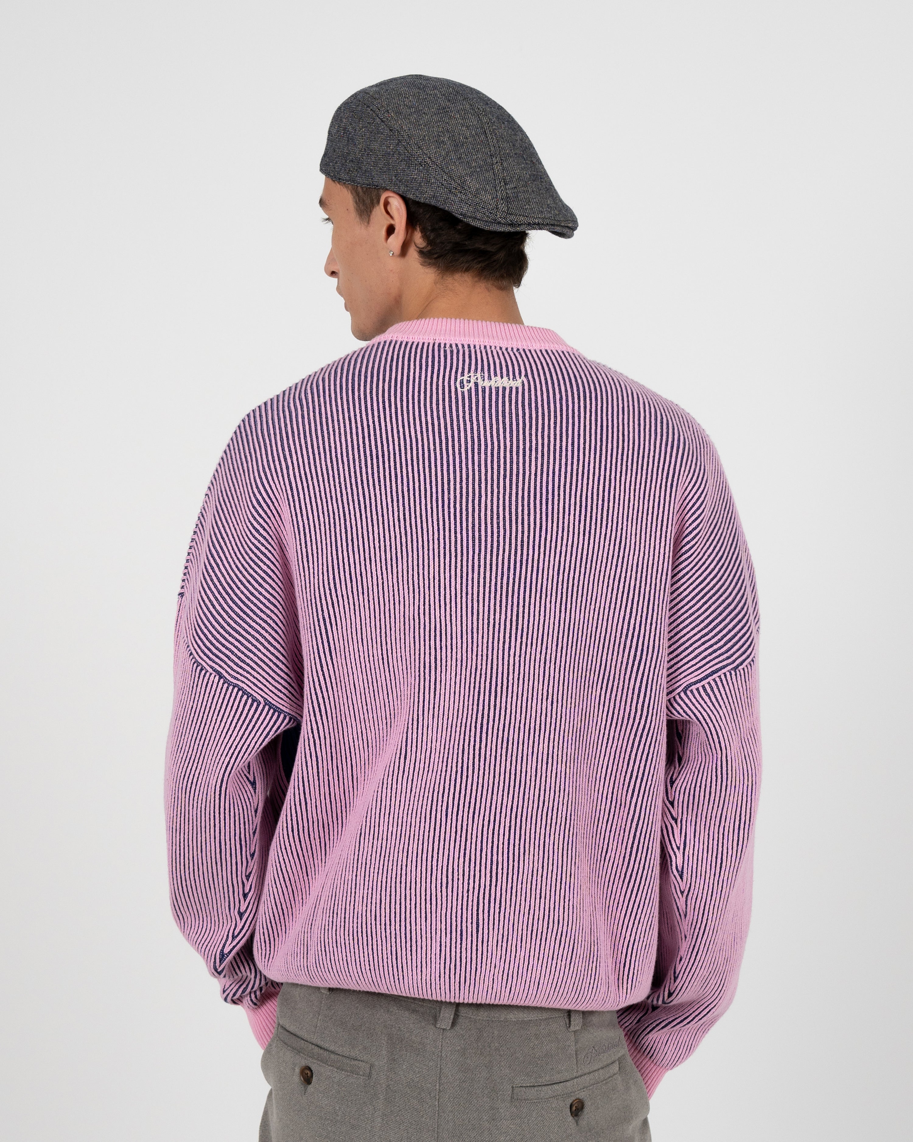 Cutoff Knit Sweater Rose