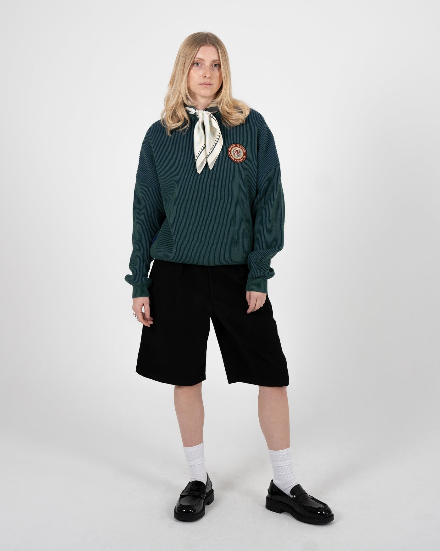 Cutoff Knit Sweater | Green
