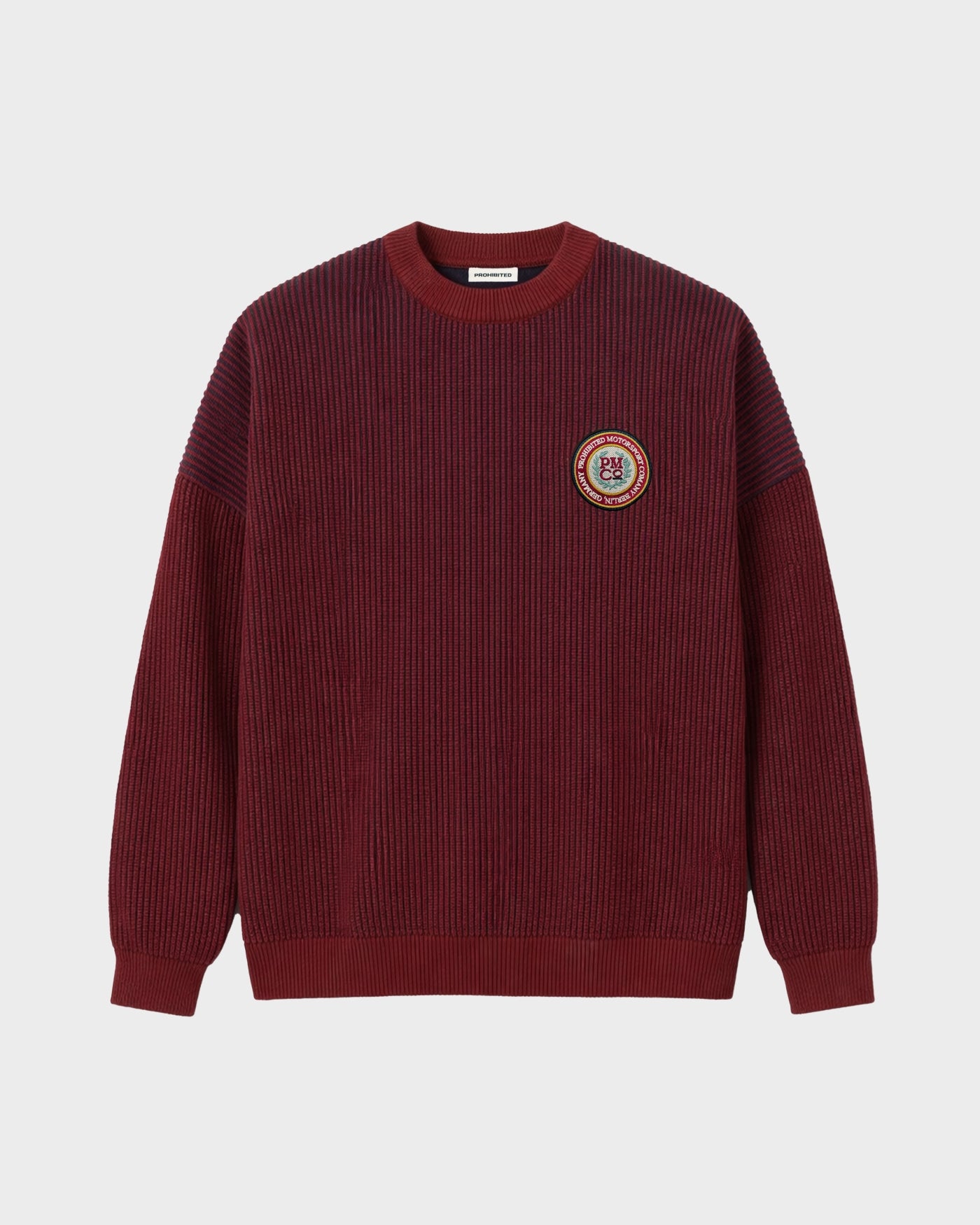 Cutoff Knit Sweater | Red