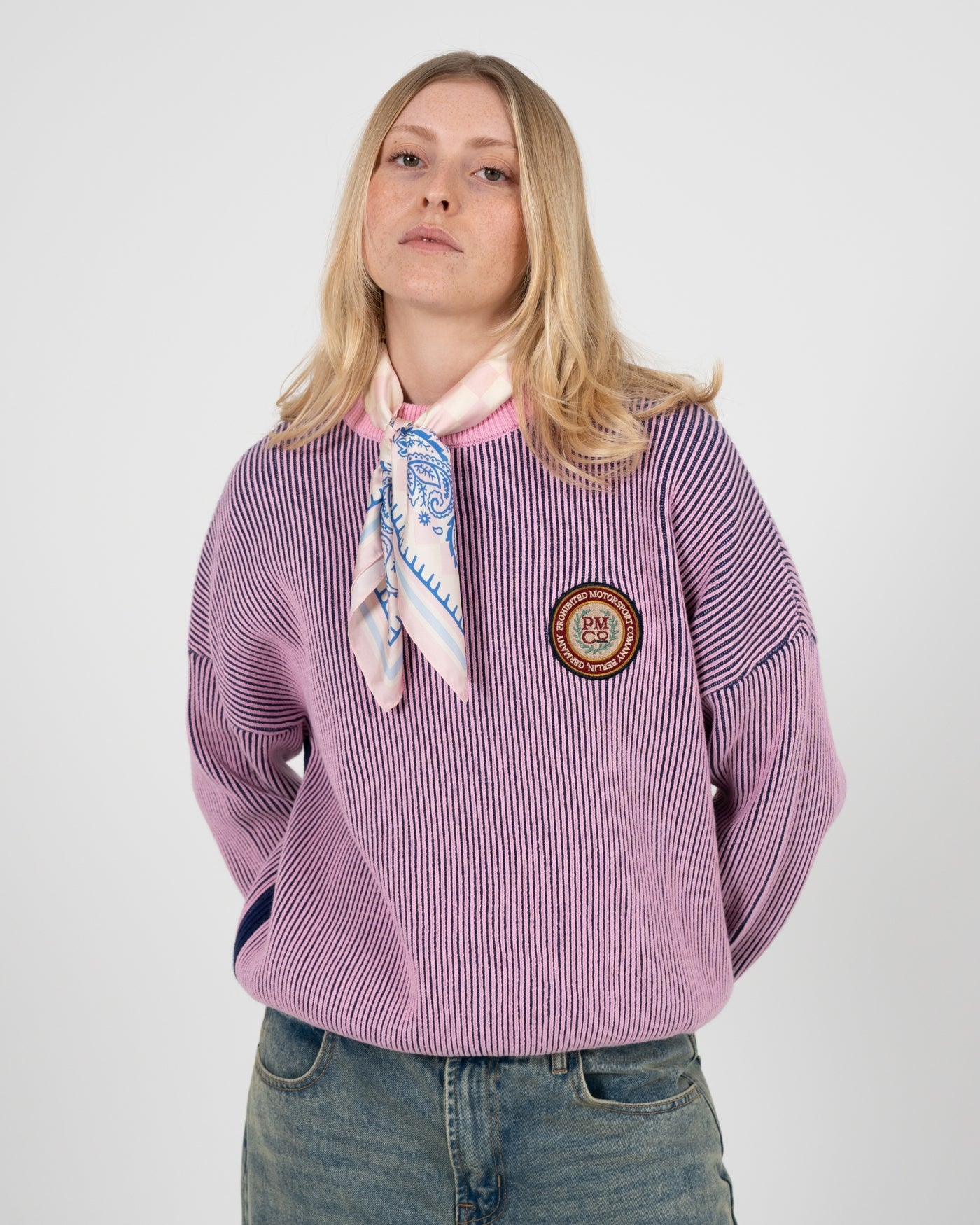 Cutoff Knit Sweater | Rose
