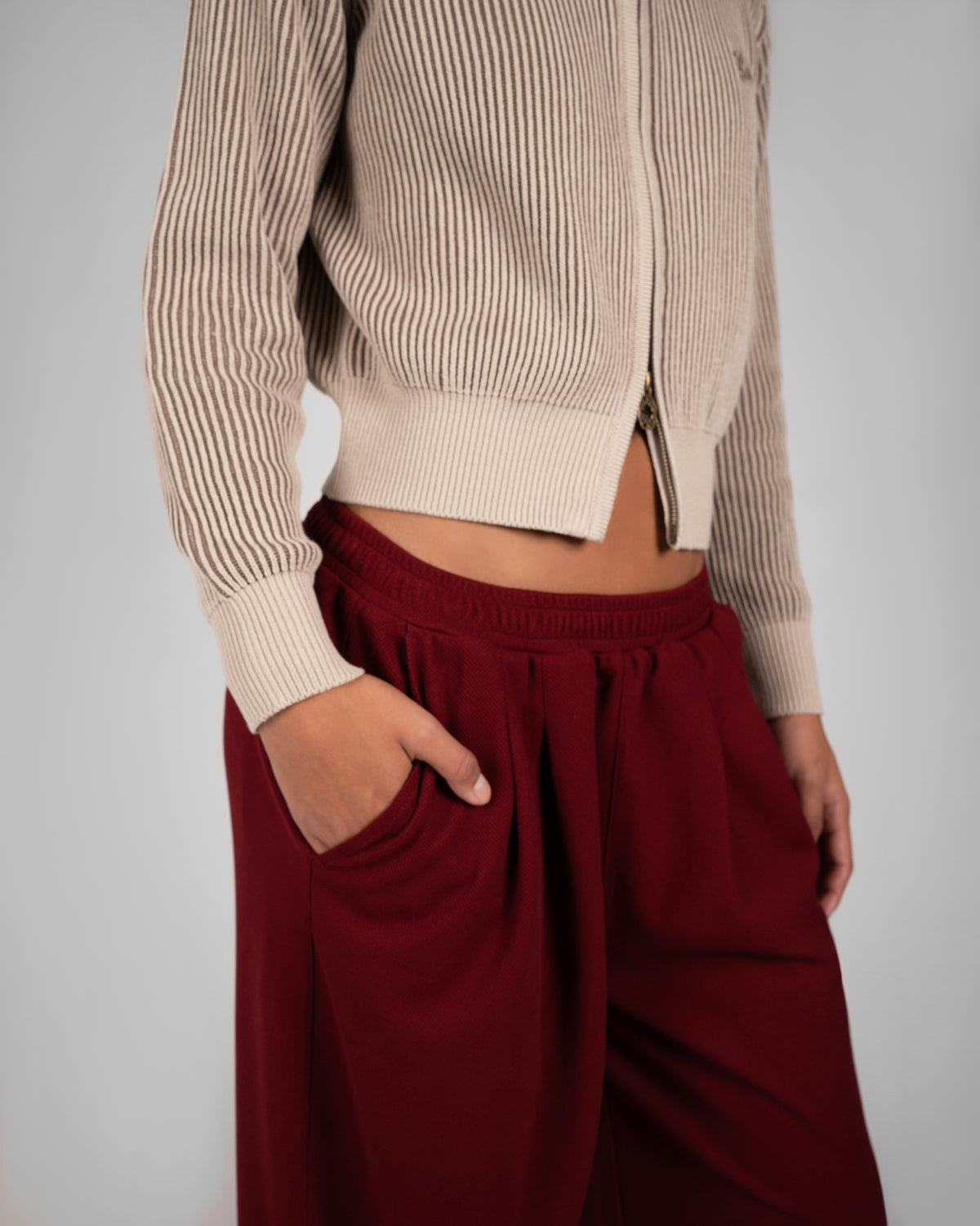 Roots Pleated Trackpants | Bordeaux