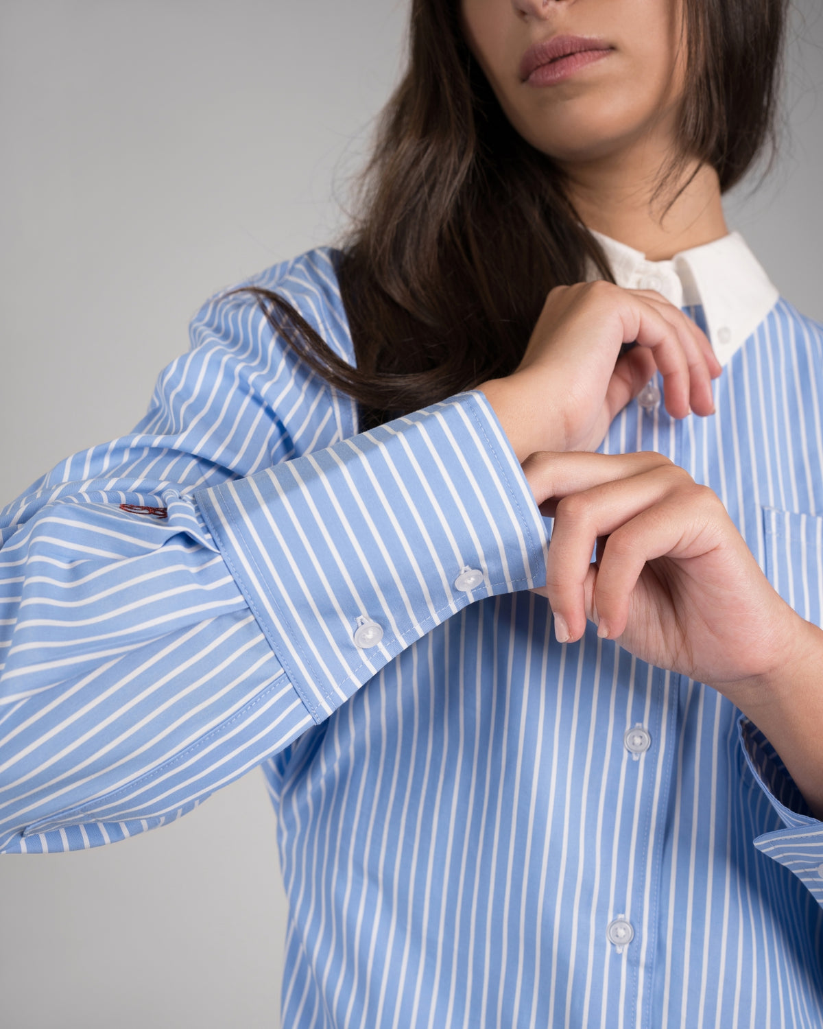 Back In The Days Button Down Shirt | Blue/White