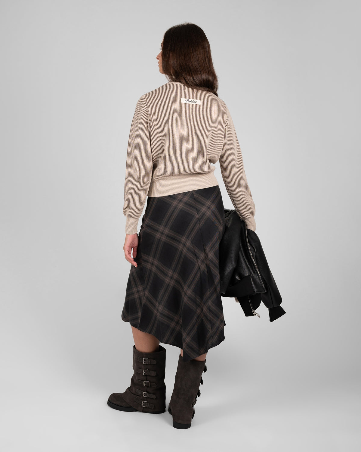 Retro Knit Jacket | Grey