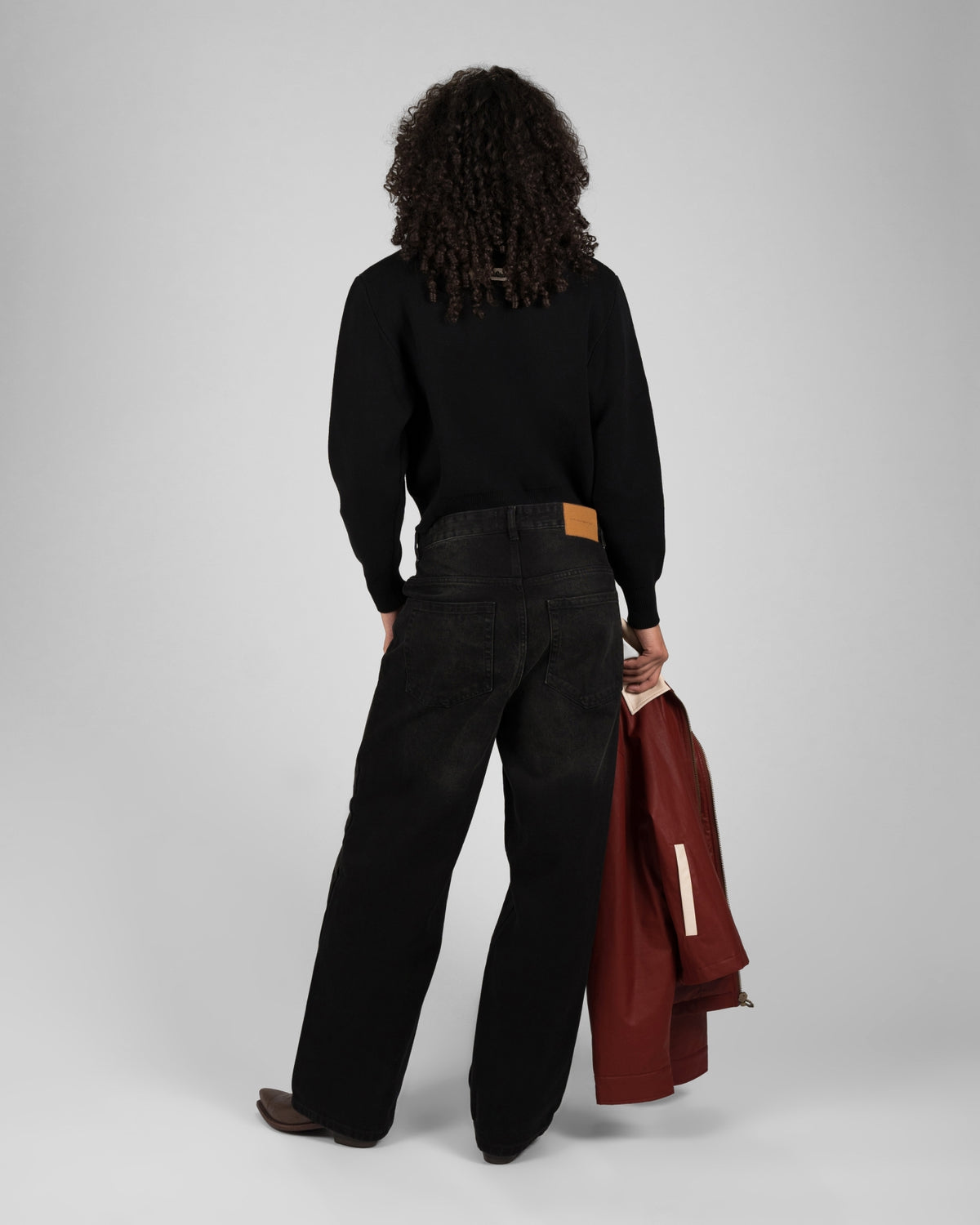Old School Knit Quarter-Zip | Black