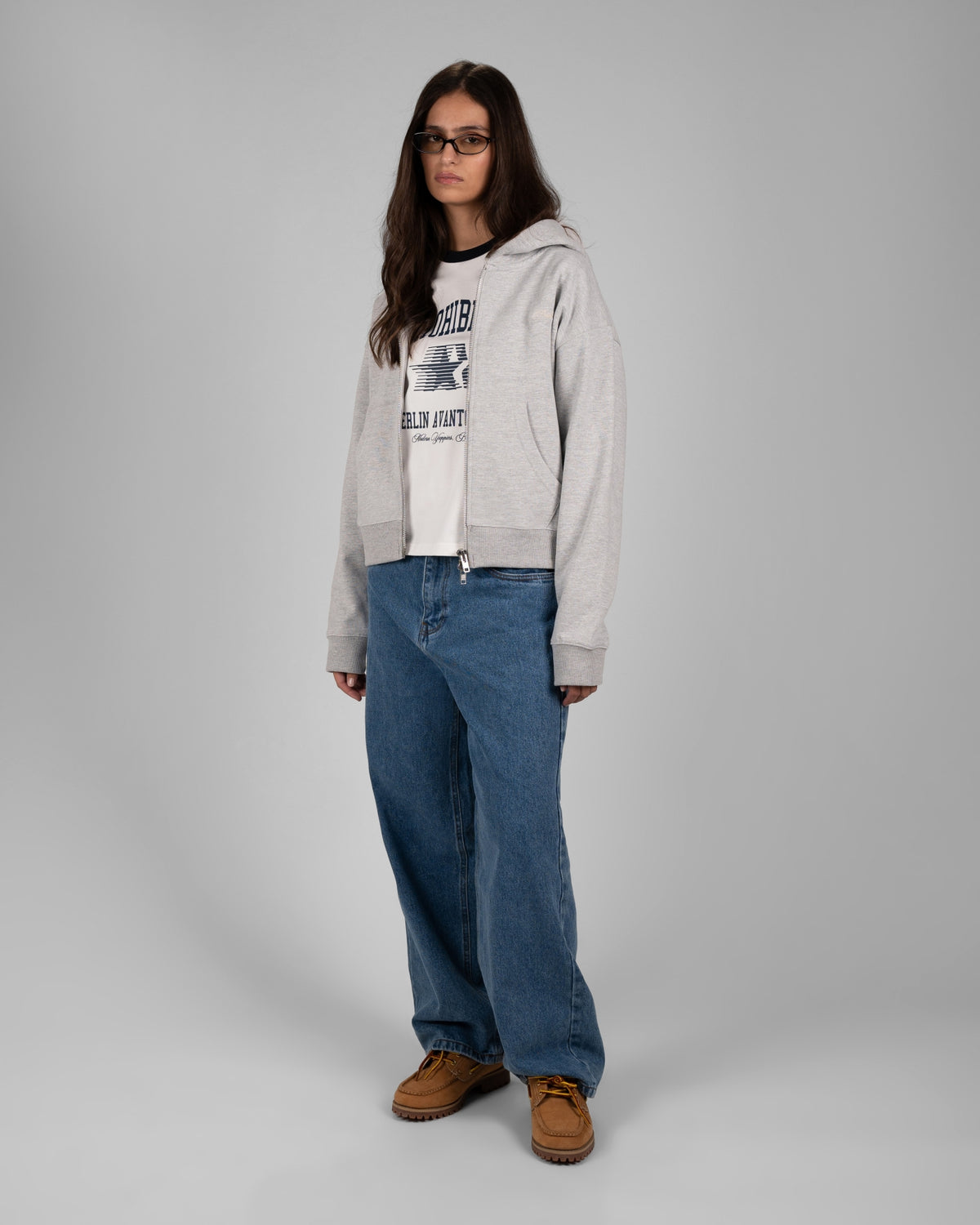 Replay Zip-Hoodie | Grey Melange