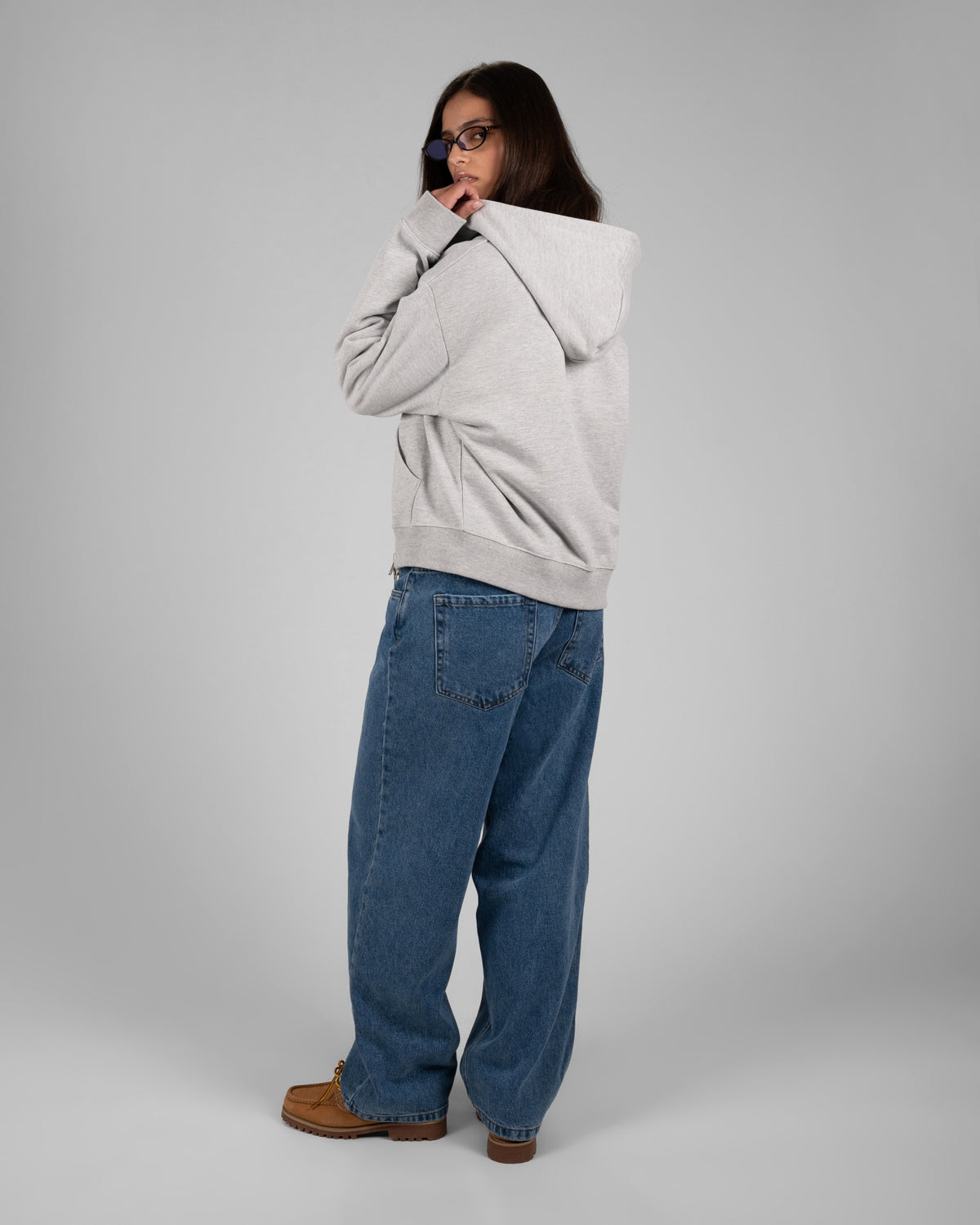 Replay Zip-Hoodie | Grey Melange