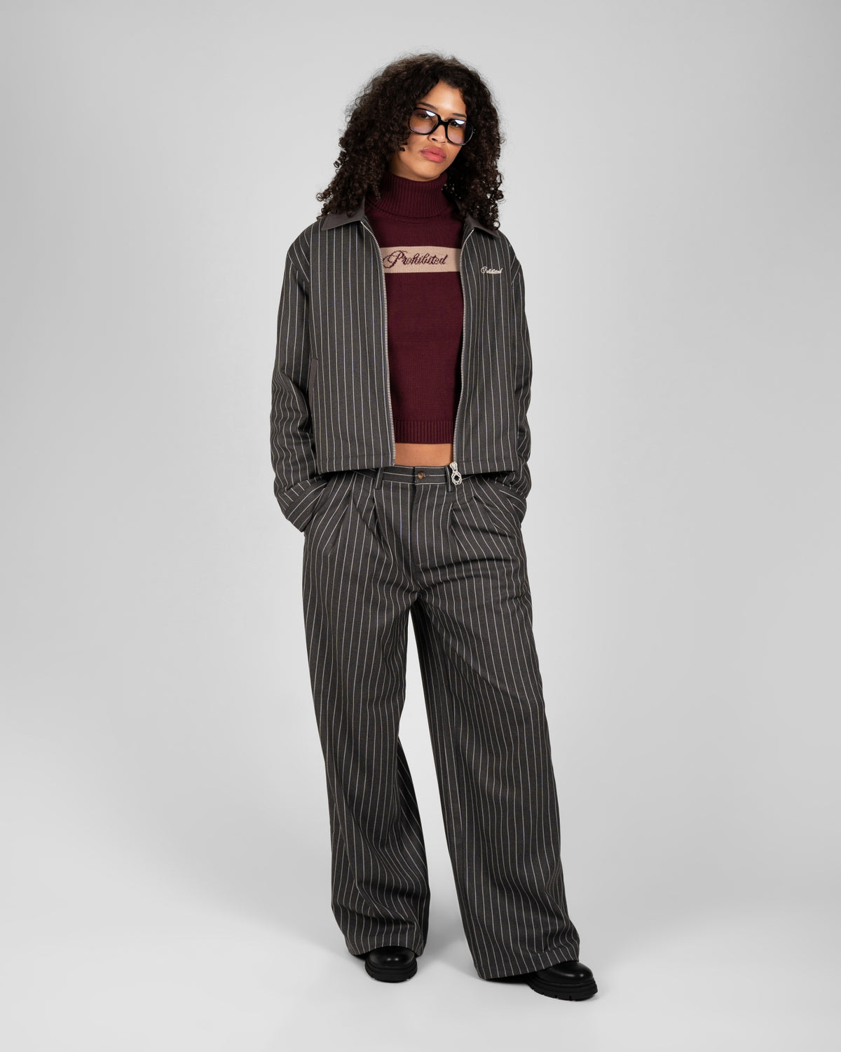 Decade Pleated Pants | Dark Grey