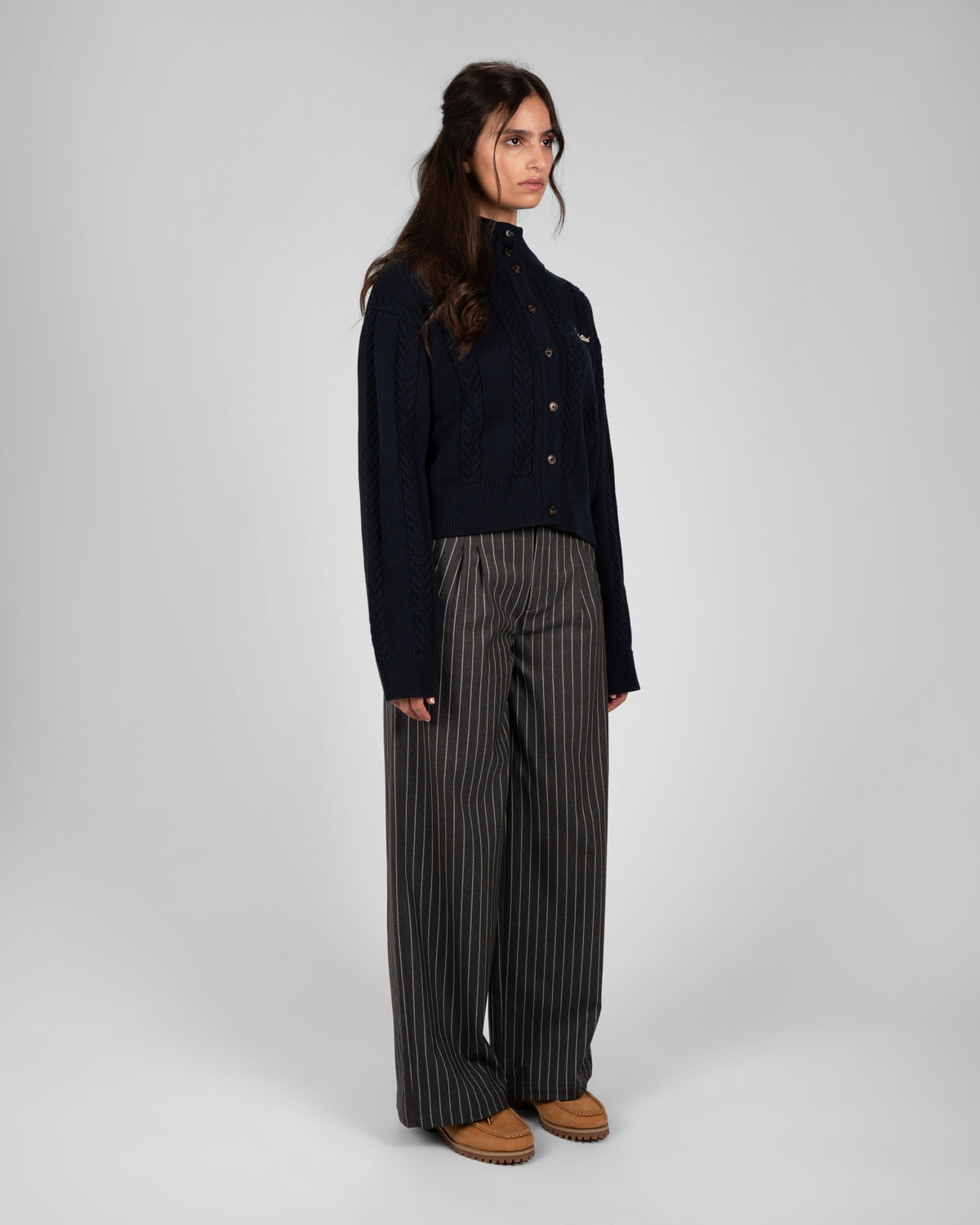 Decade Pleated Pants | Dark Grey