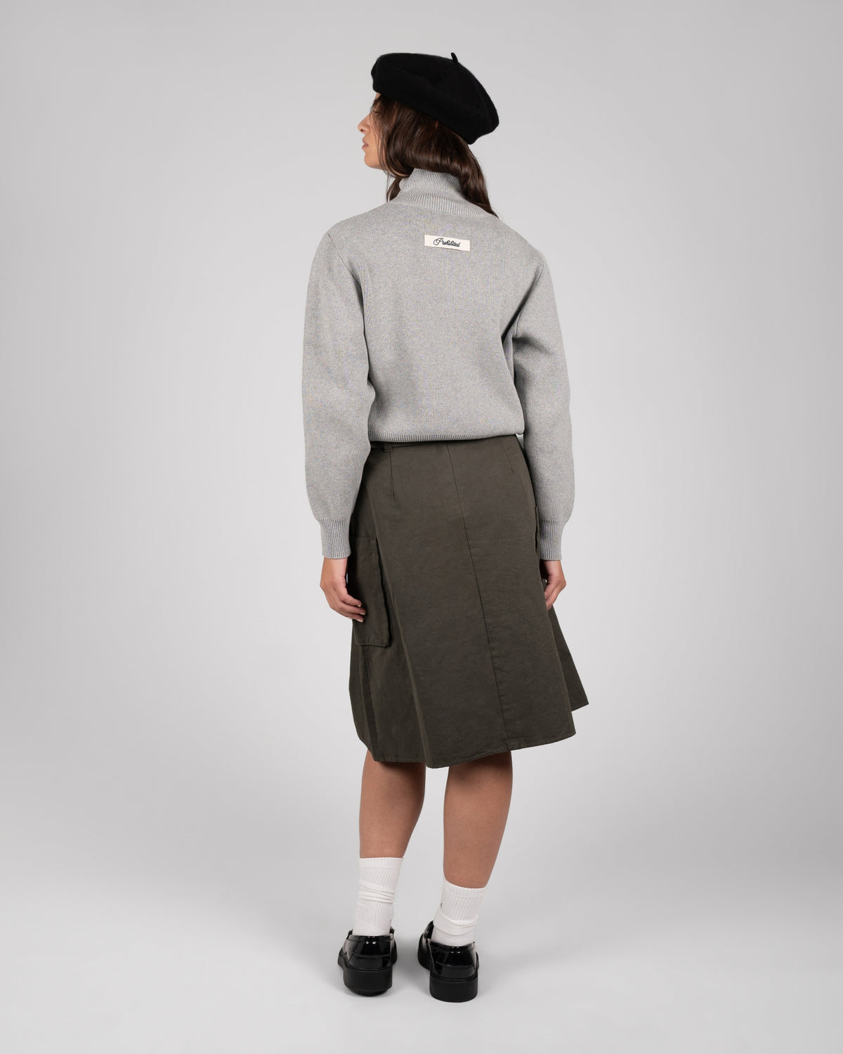 Old School Knit Quarter-Zip | Grey