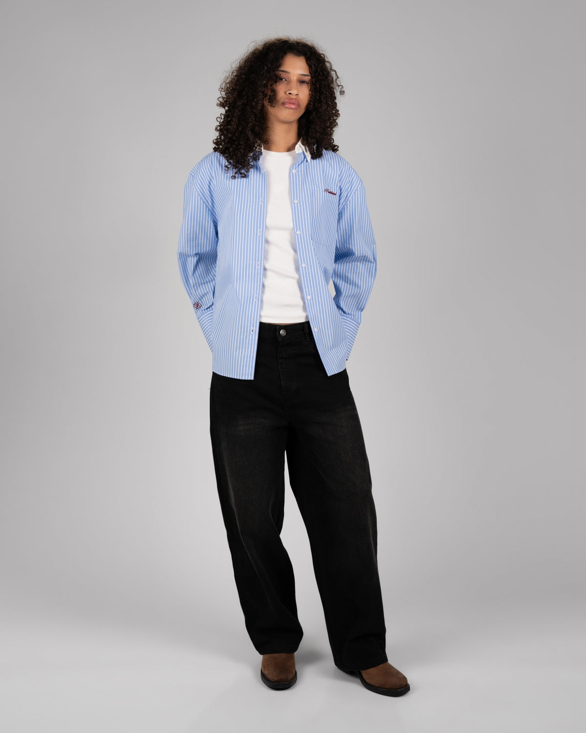 Back In The Days Button Down Shirt | Blue/White
