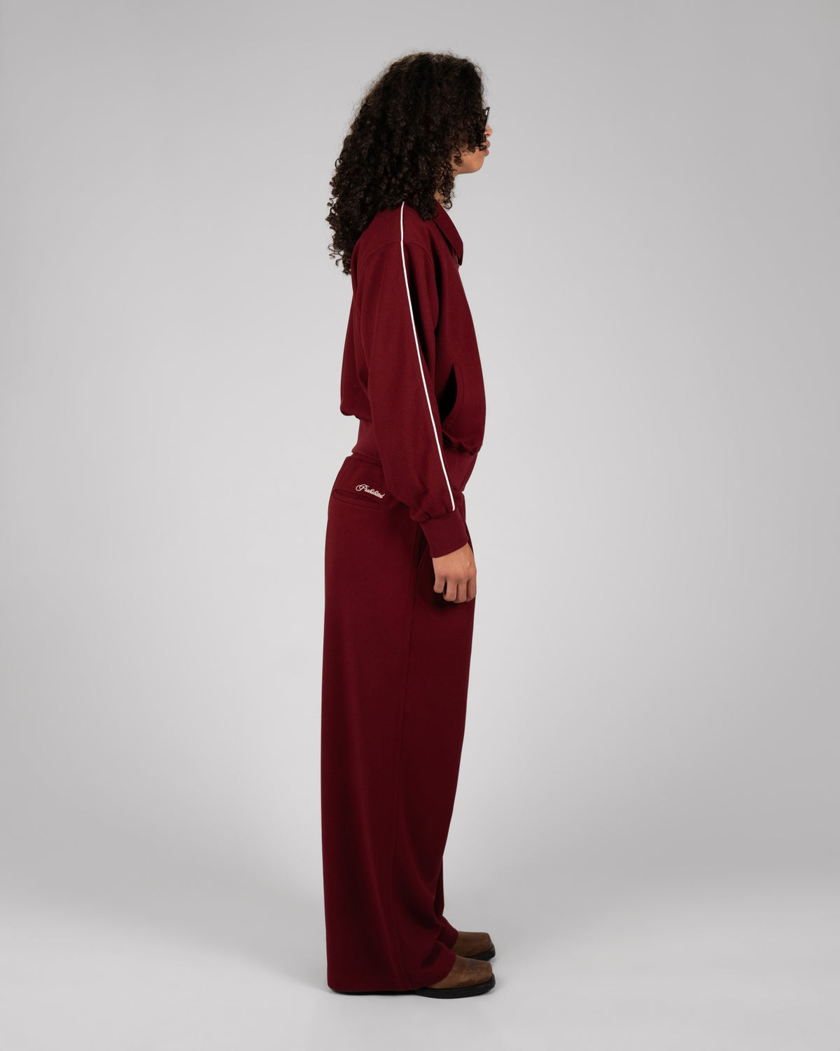 Roots Pleated Trackpants | Bordeaux