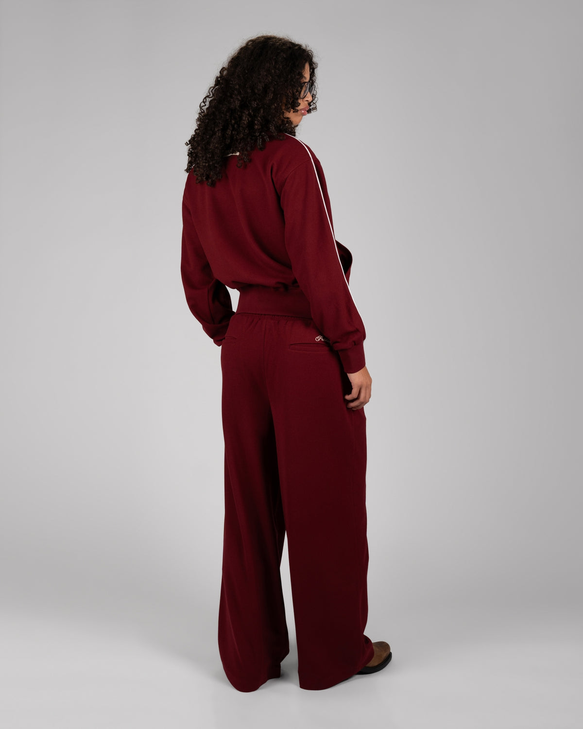 Roots Pleated Trackpants | Bordeaux