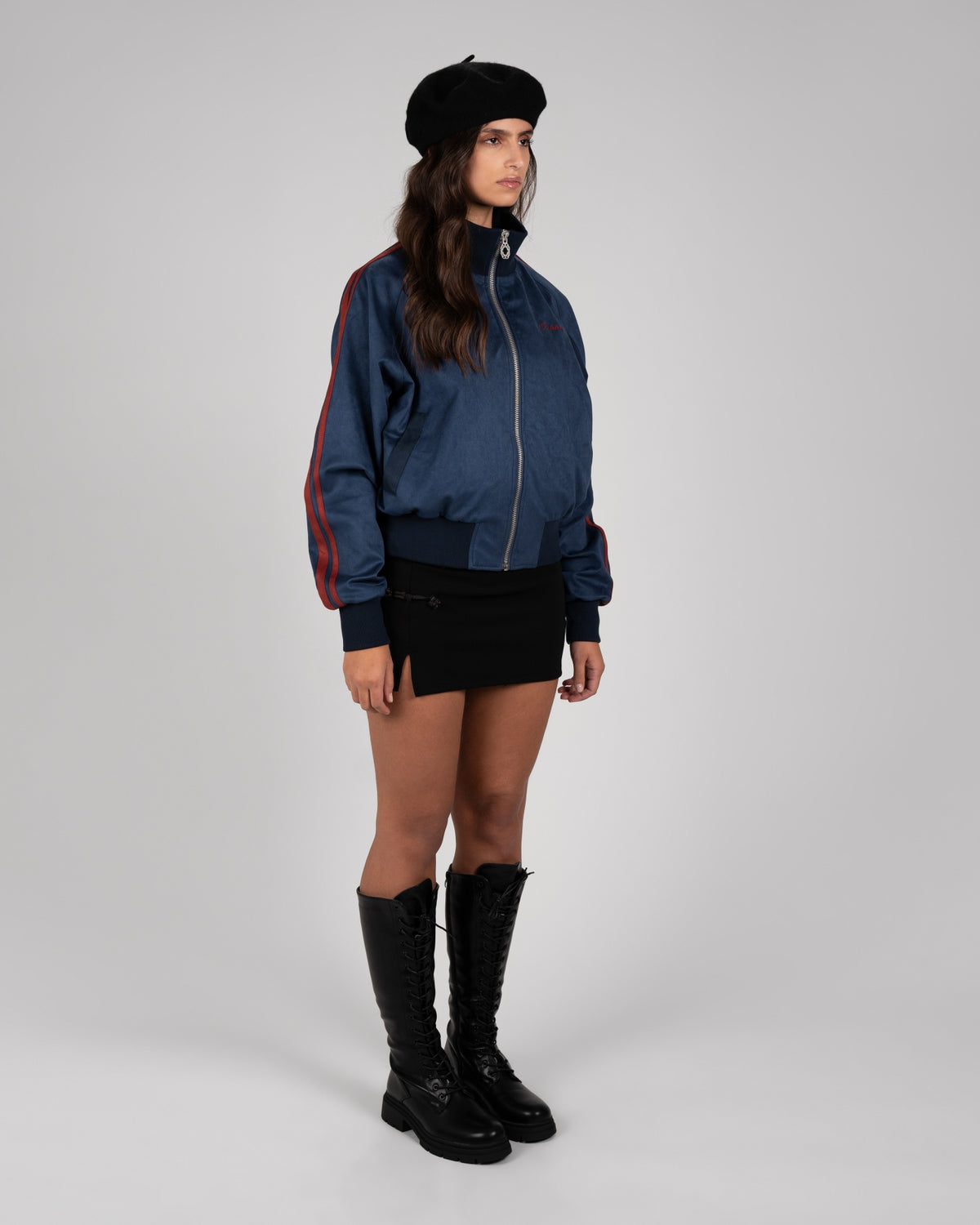 Archived Suede Jacket | Blue