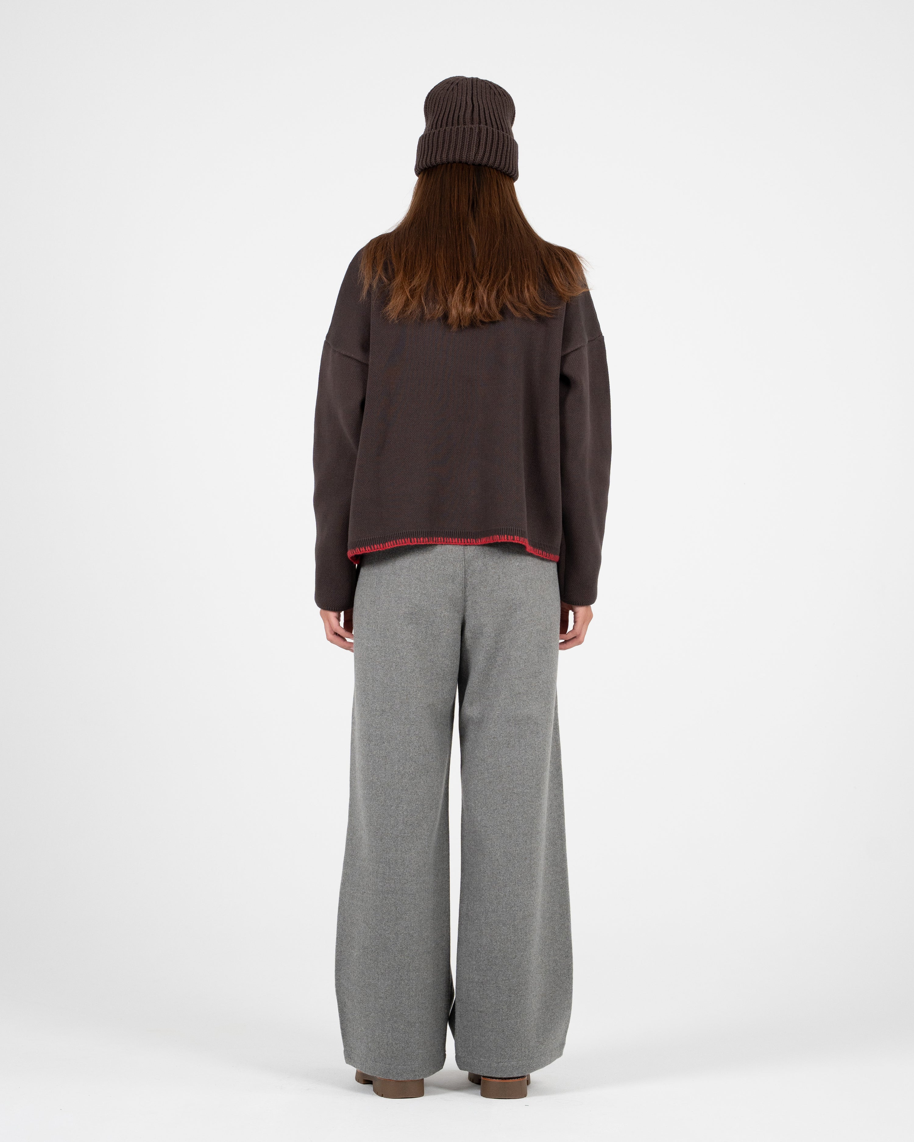 Double Pleated Club Pants Grey