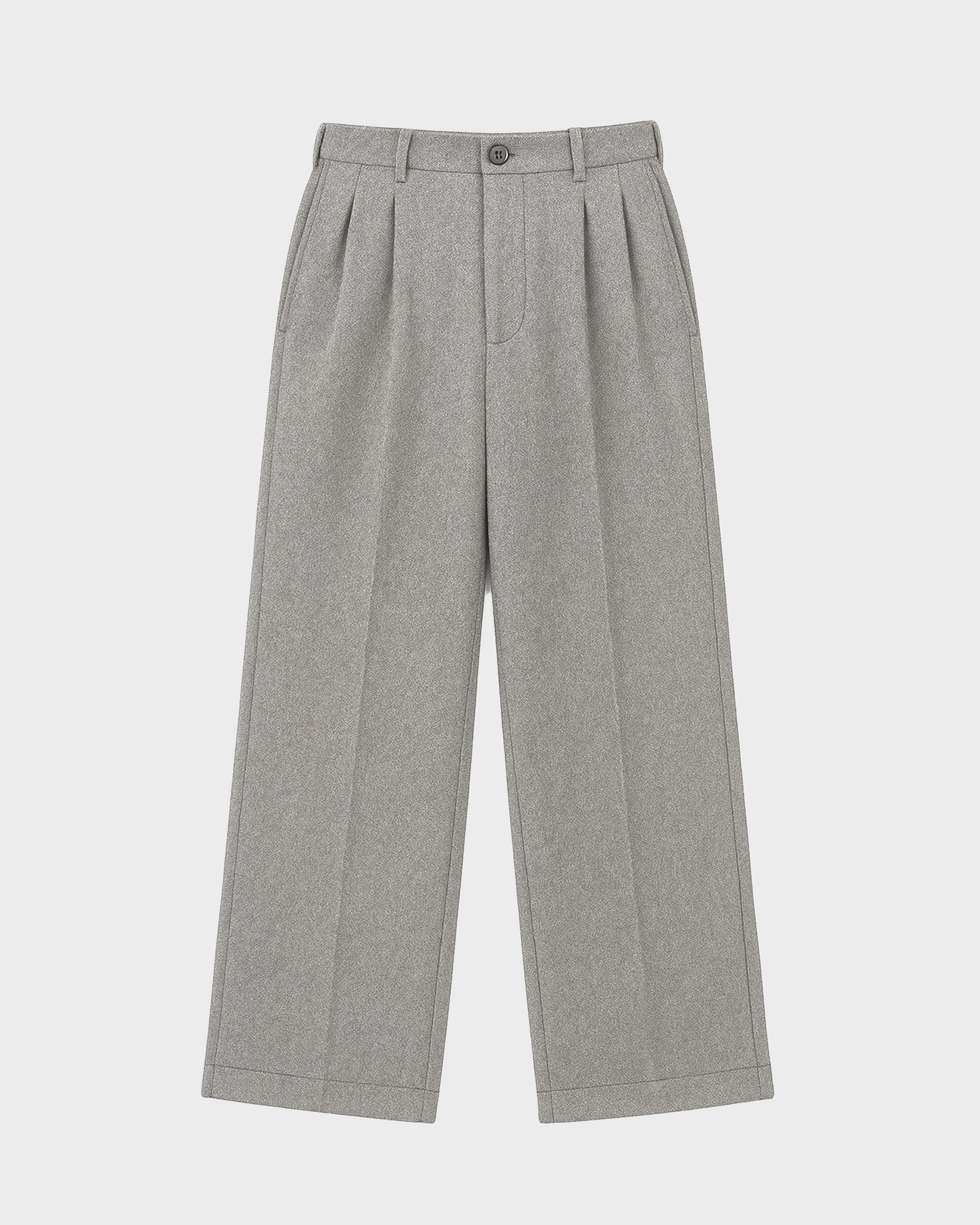 Double Pleated Club Pants Grey