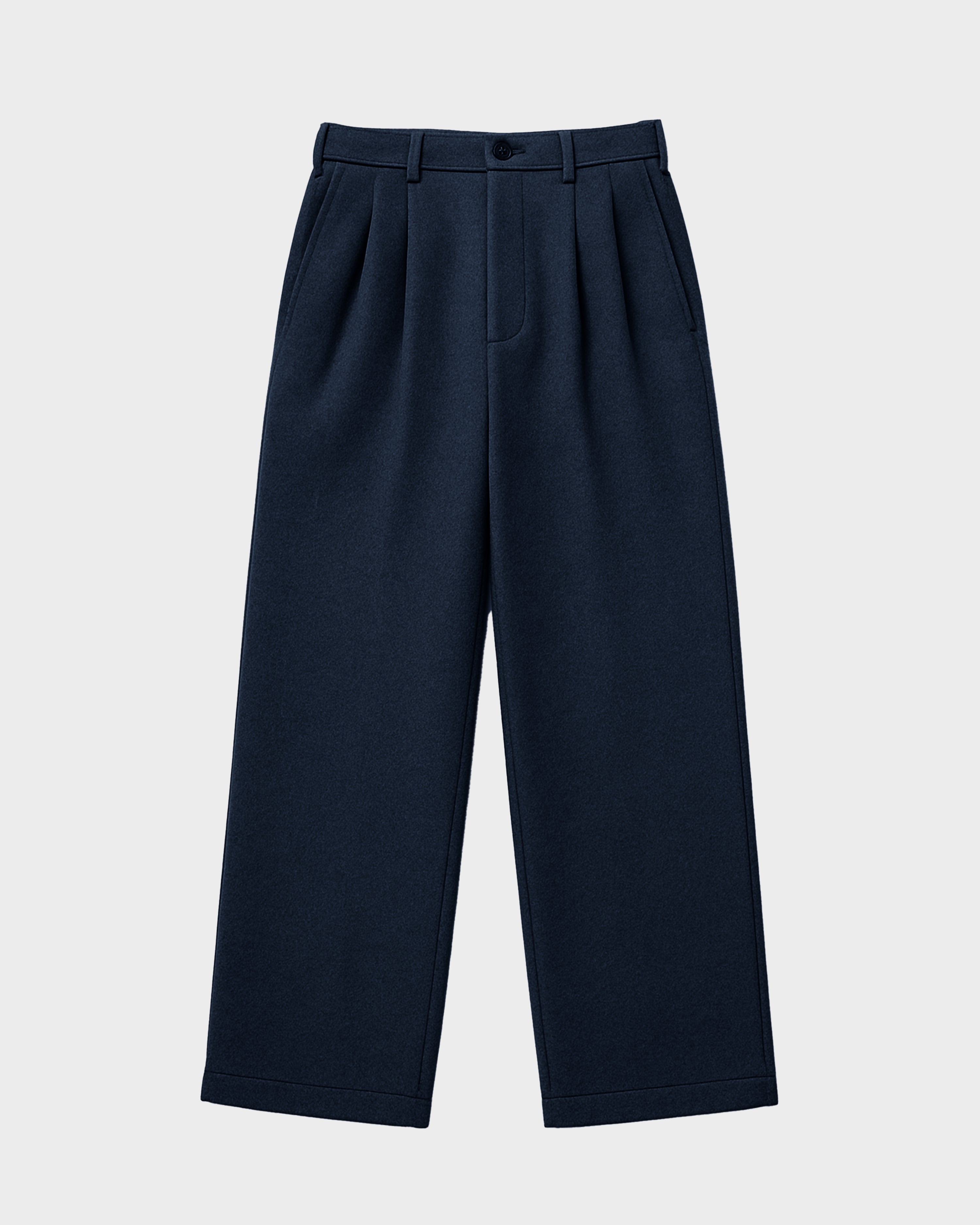 Double Pleated Club Pants Navy