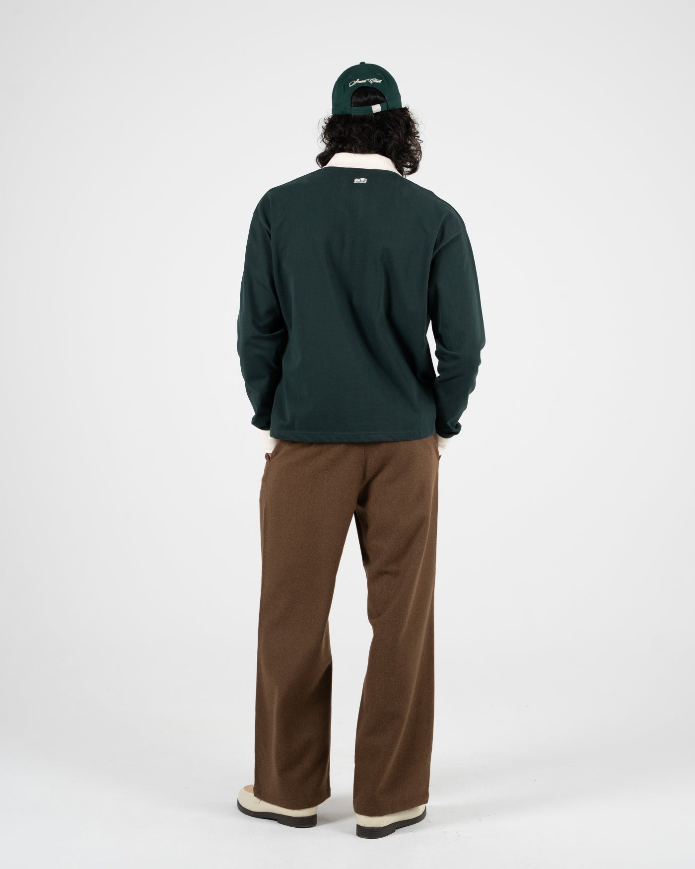 Double Pleated Club Pants | Brown