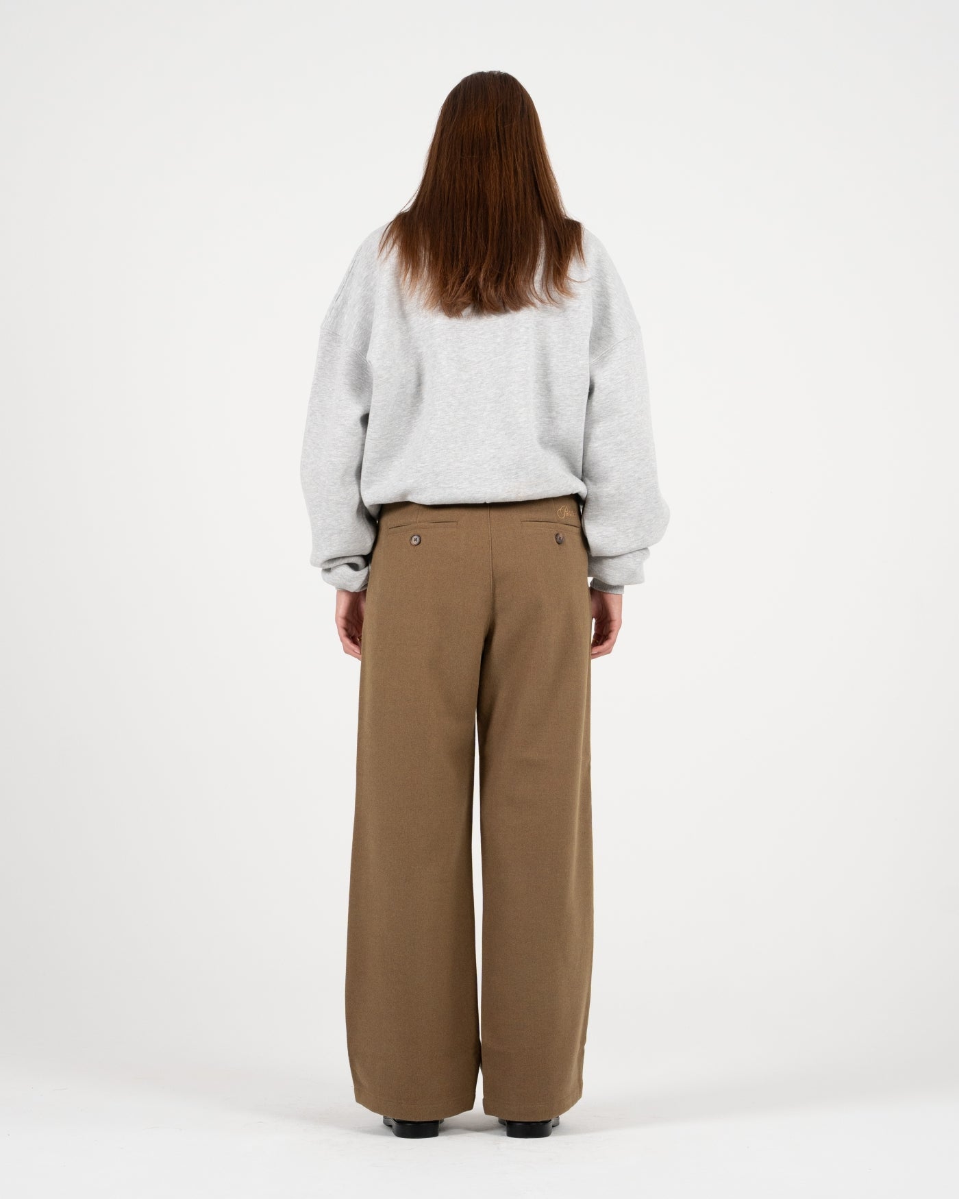 Double Pleated Club Pants | Camel
