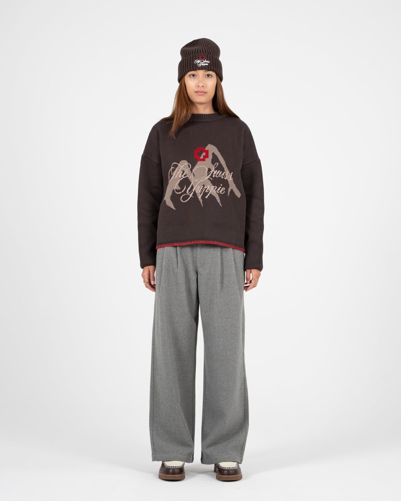 Double Pleated Club Pants | Grey