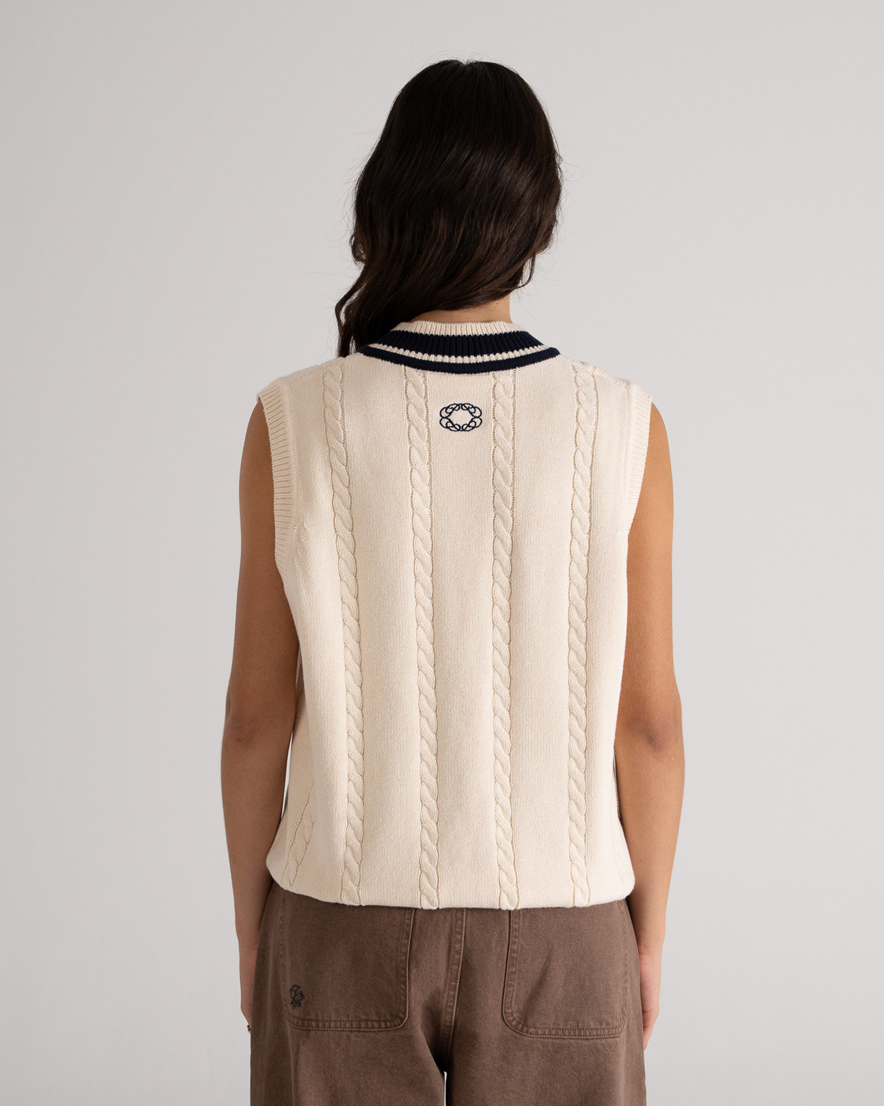 Dream Knit Vest Cream