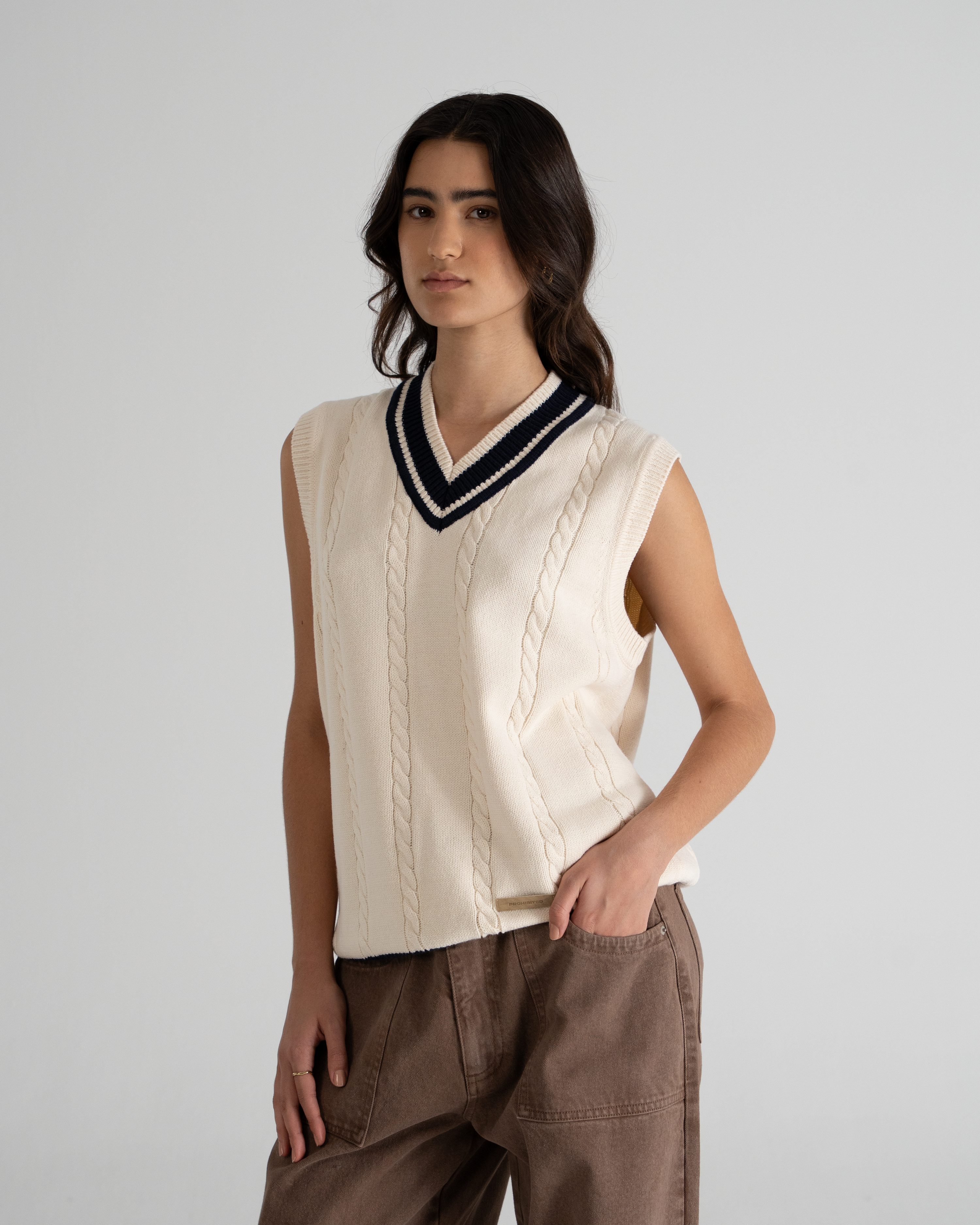 Dream Knit Vest Cream