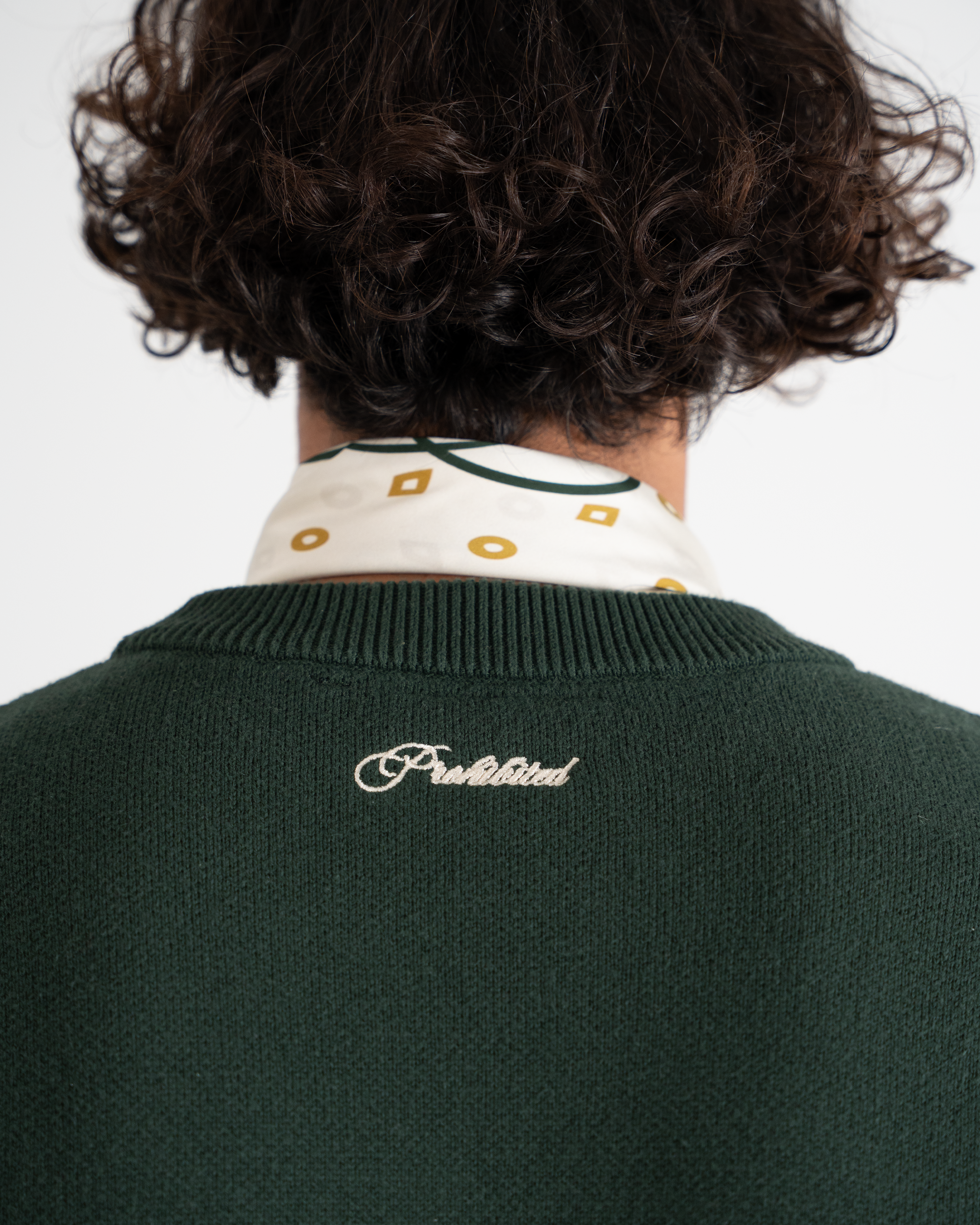 Initial Knit Sweater Green
