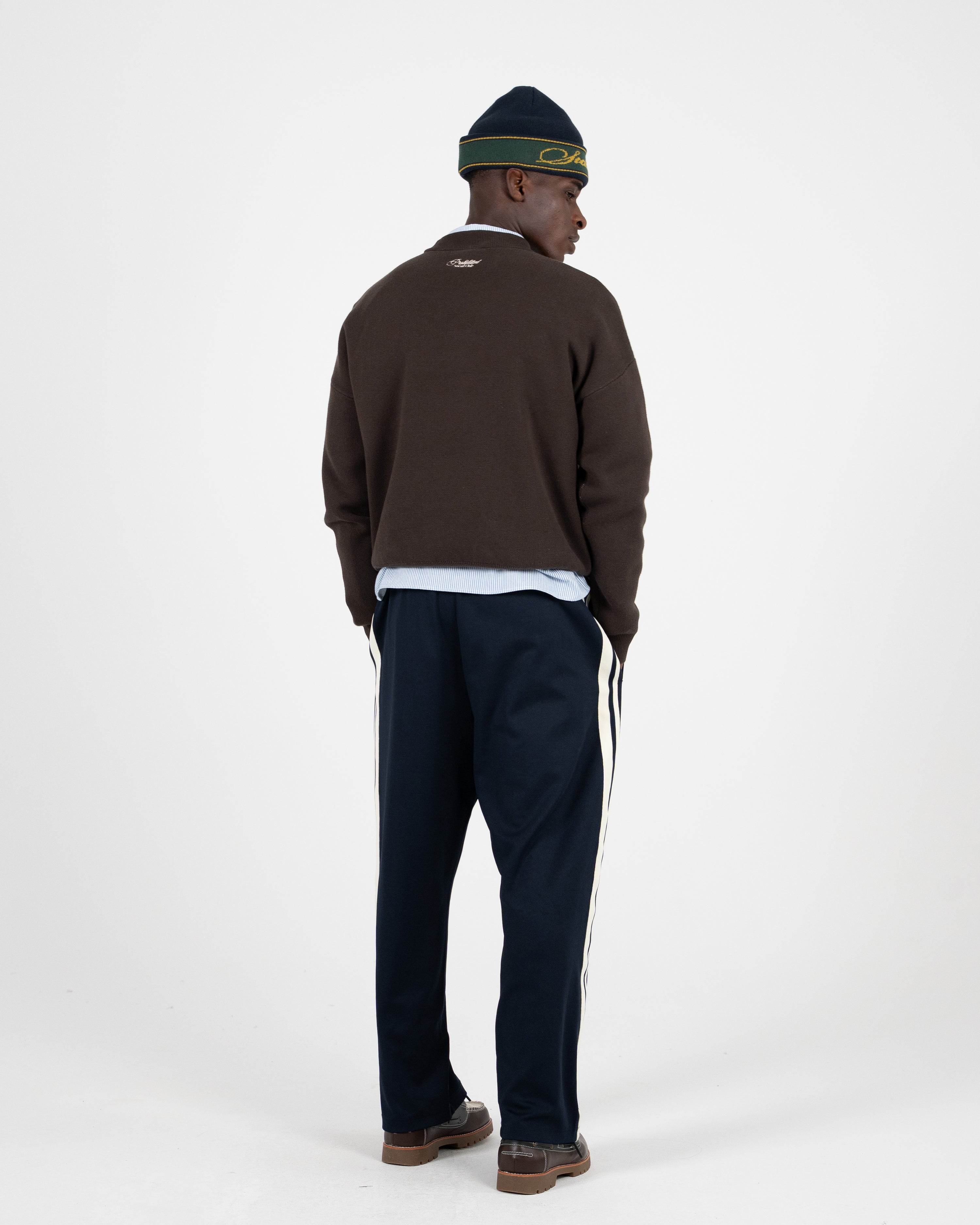 Emblem Knit Sweater Brown