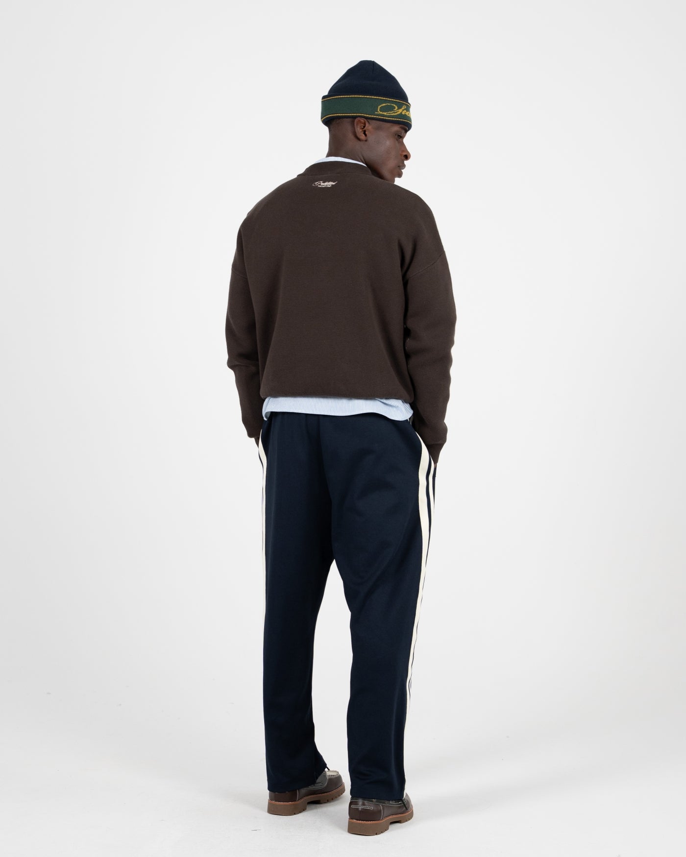 Emblem Knit Sweater | Brown