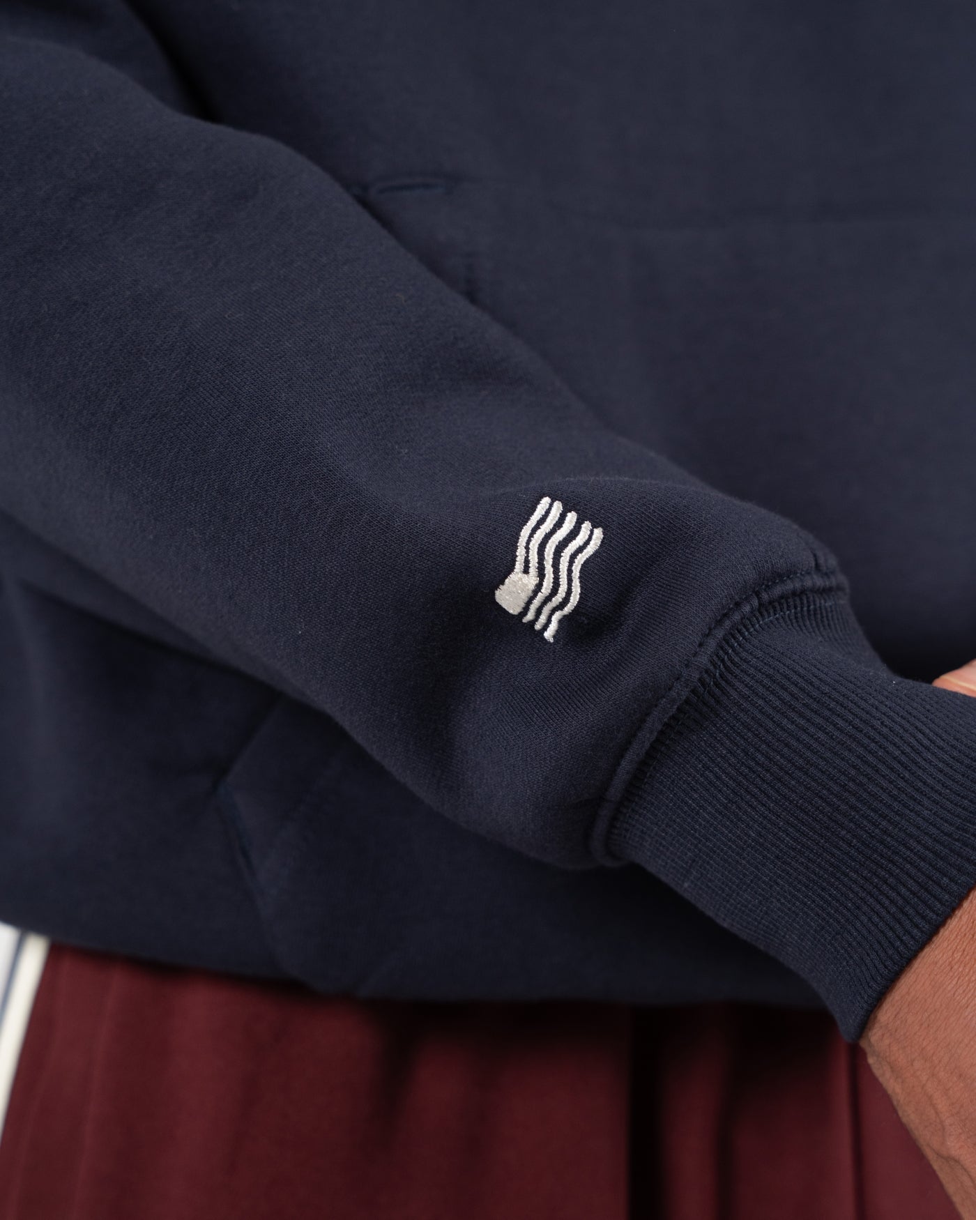 Emblem Patch Hoodie | Deep Blue