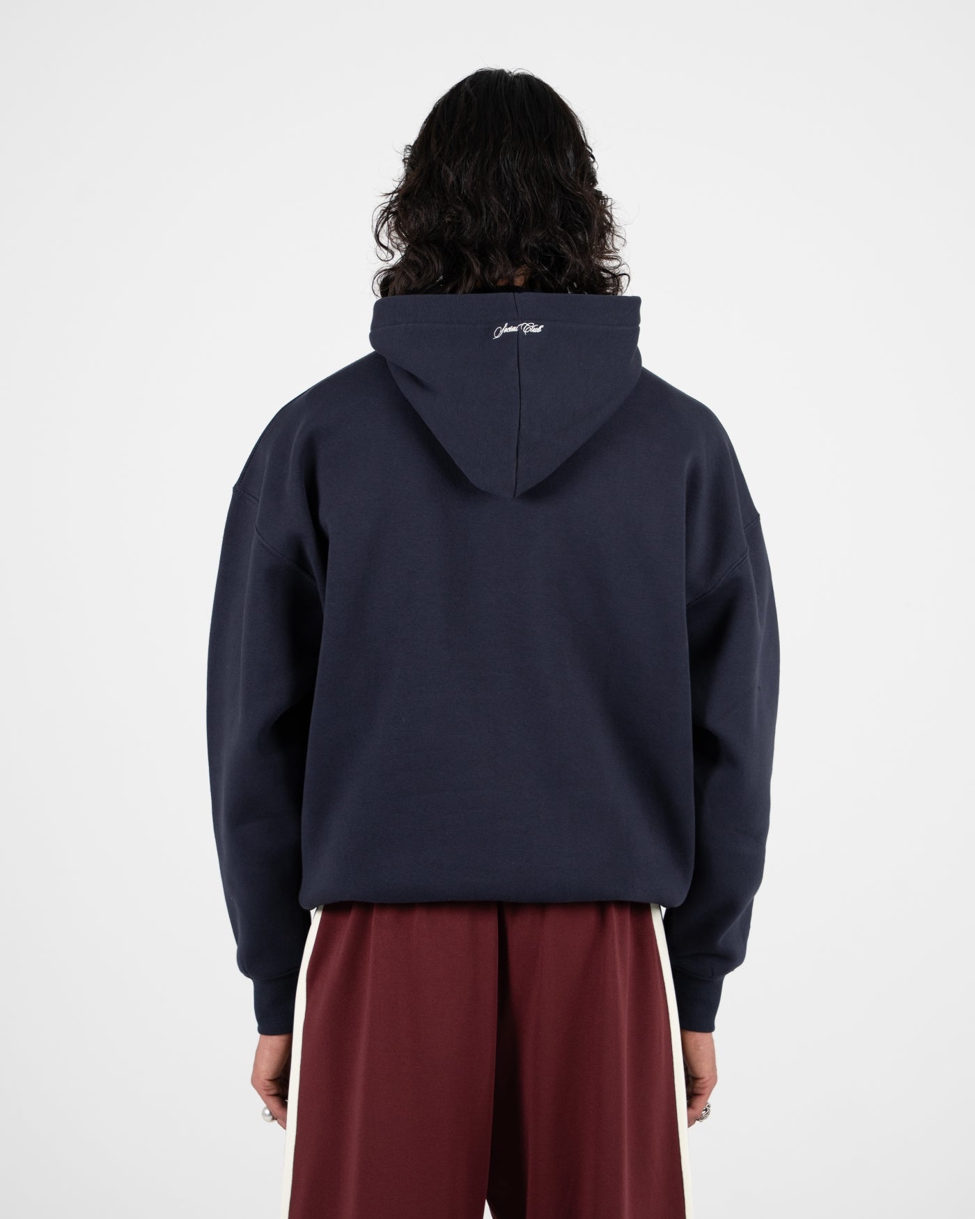 Emblem Patch Hoodie | Deep Blue