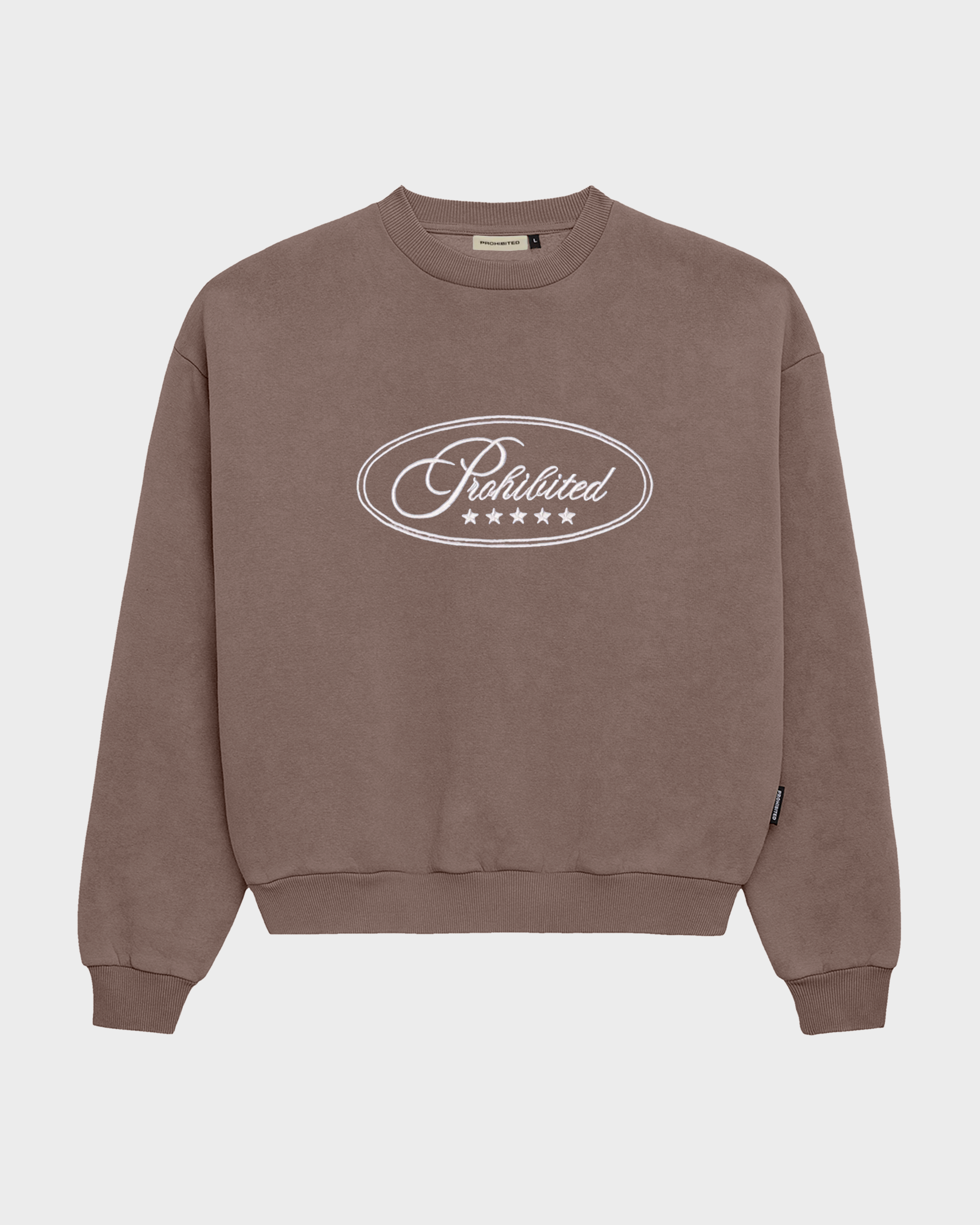 Five-Star Crew Neck Grey
