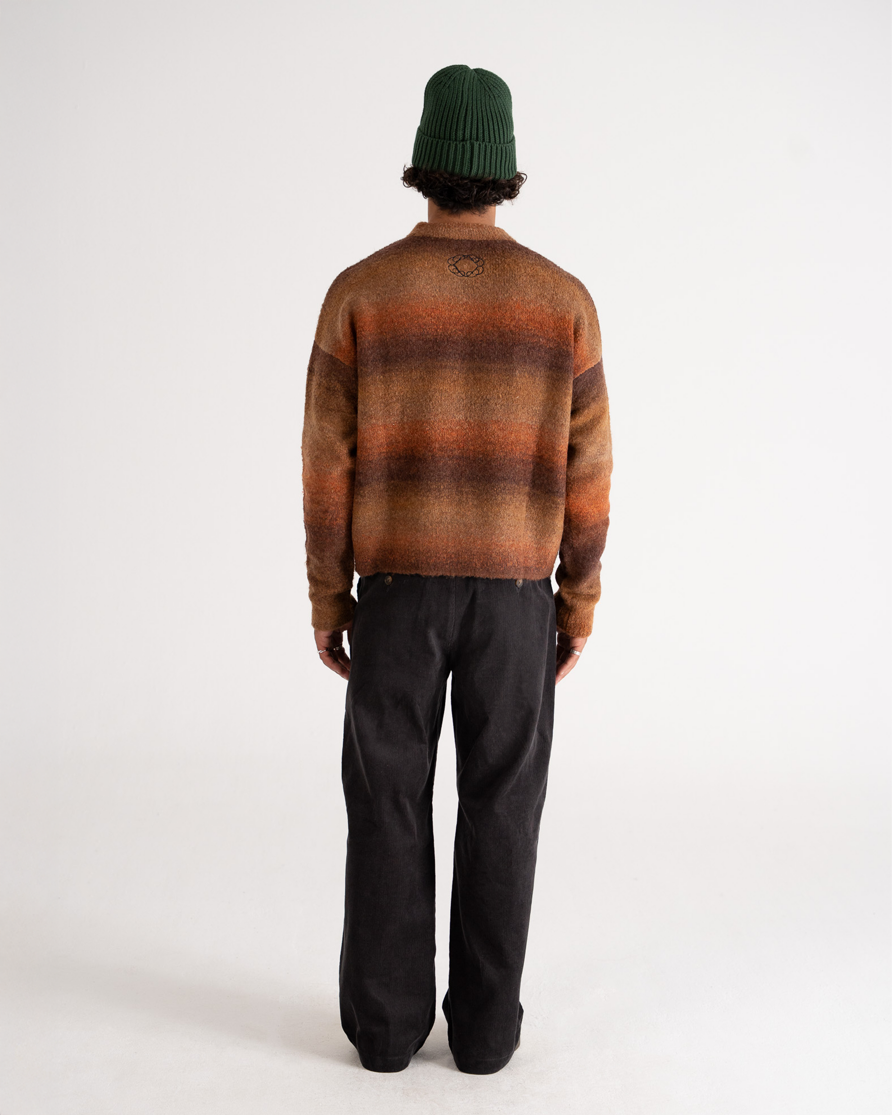 Gradient Knit Sweater Brown