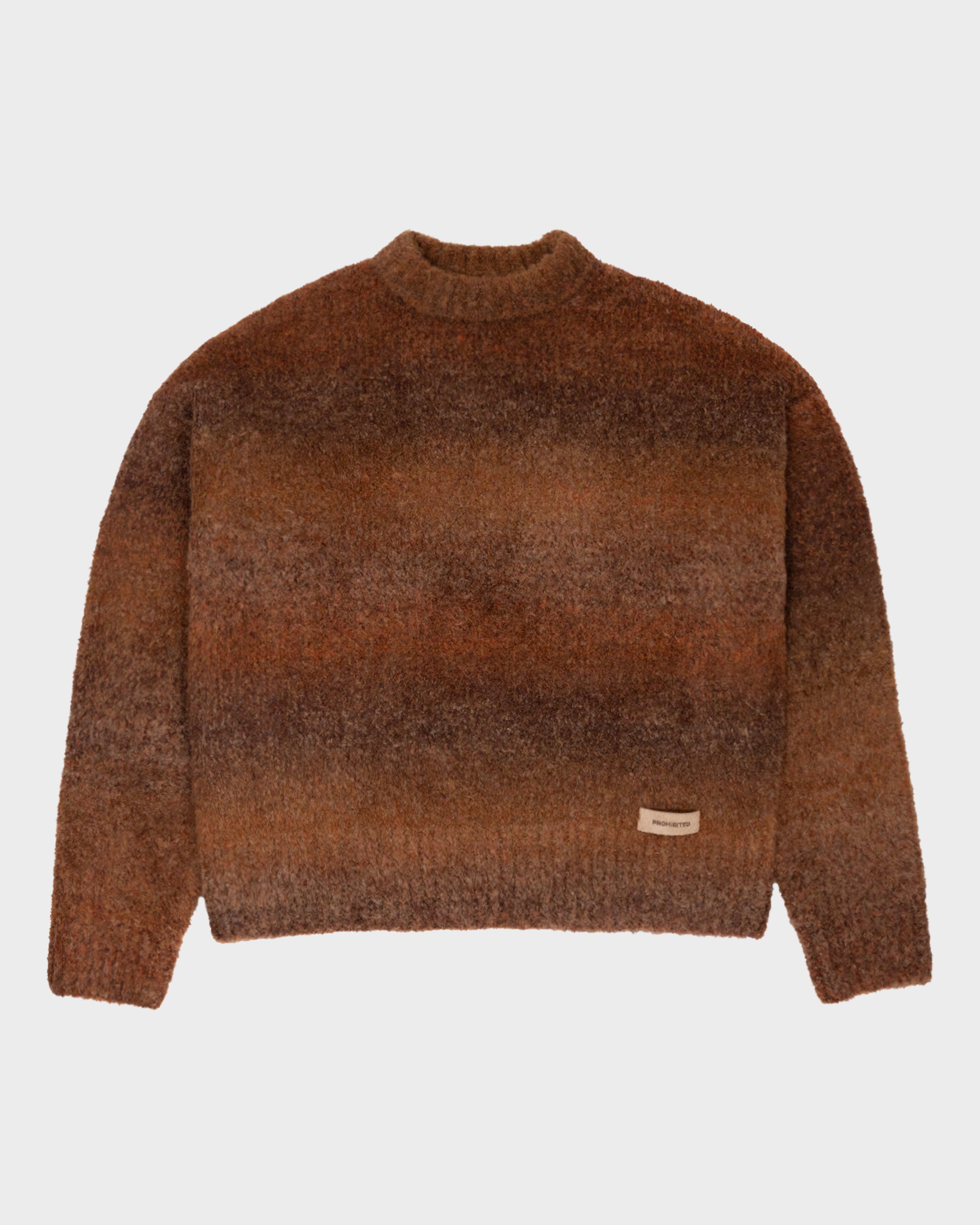 Gradient Knit Sweater Brown