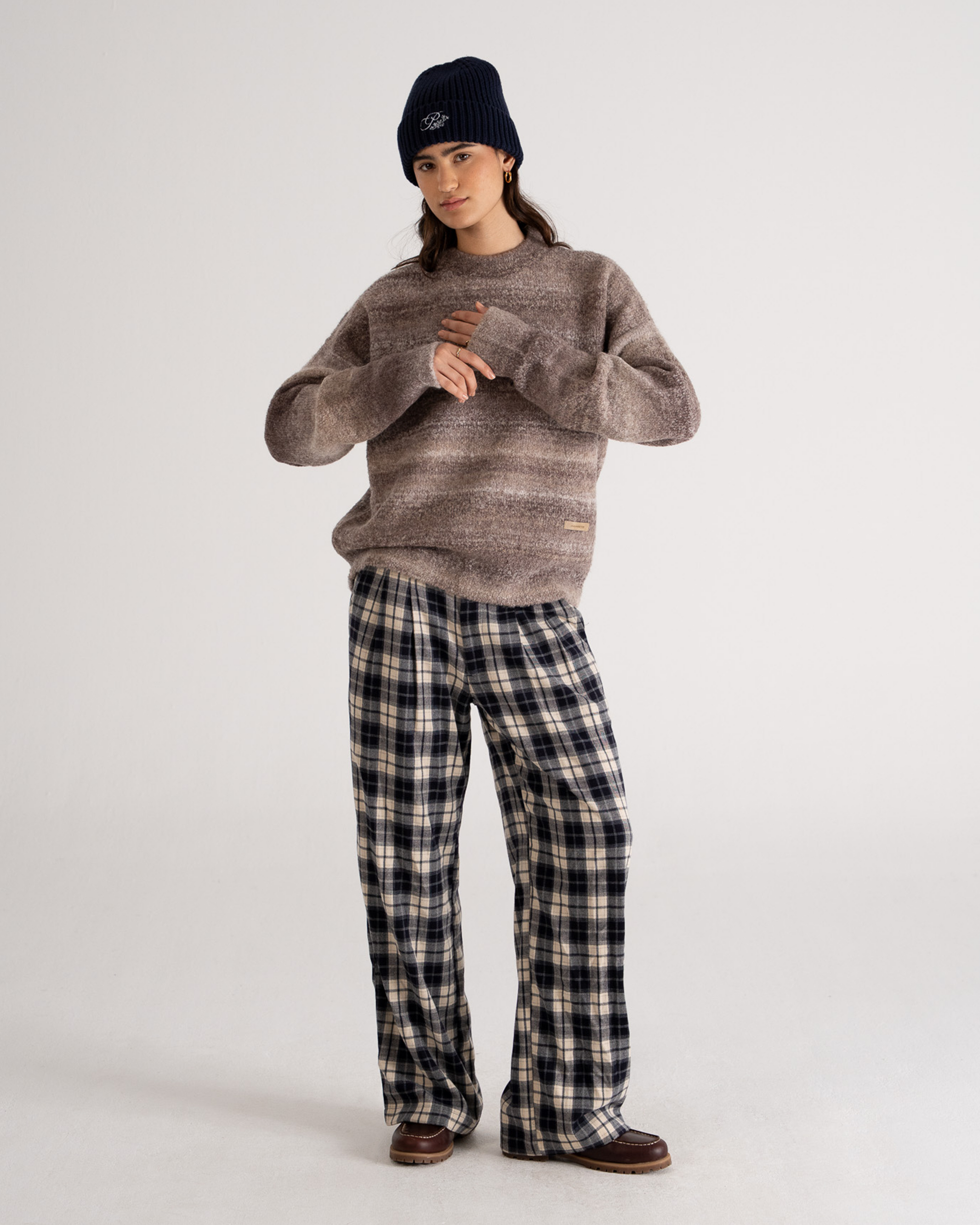 Gradient Knit Sweater Grey