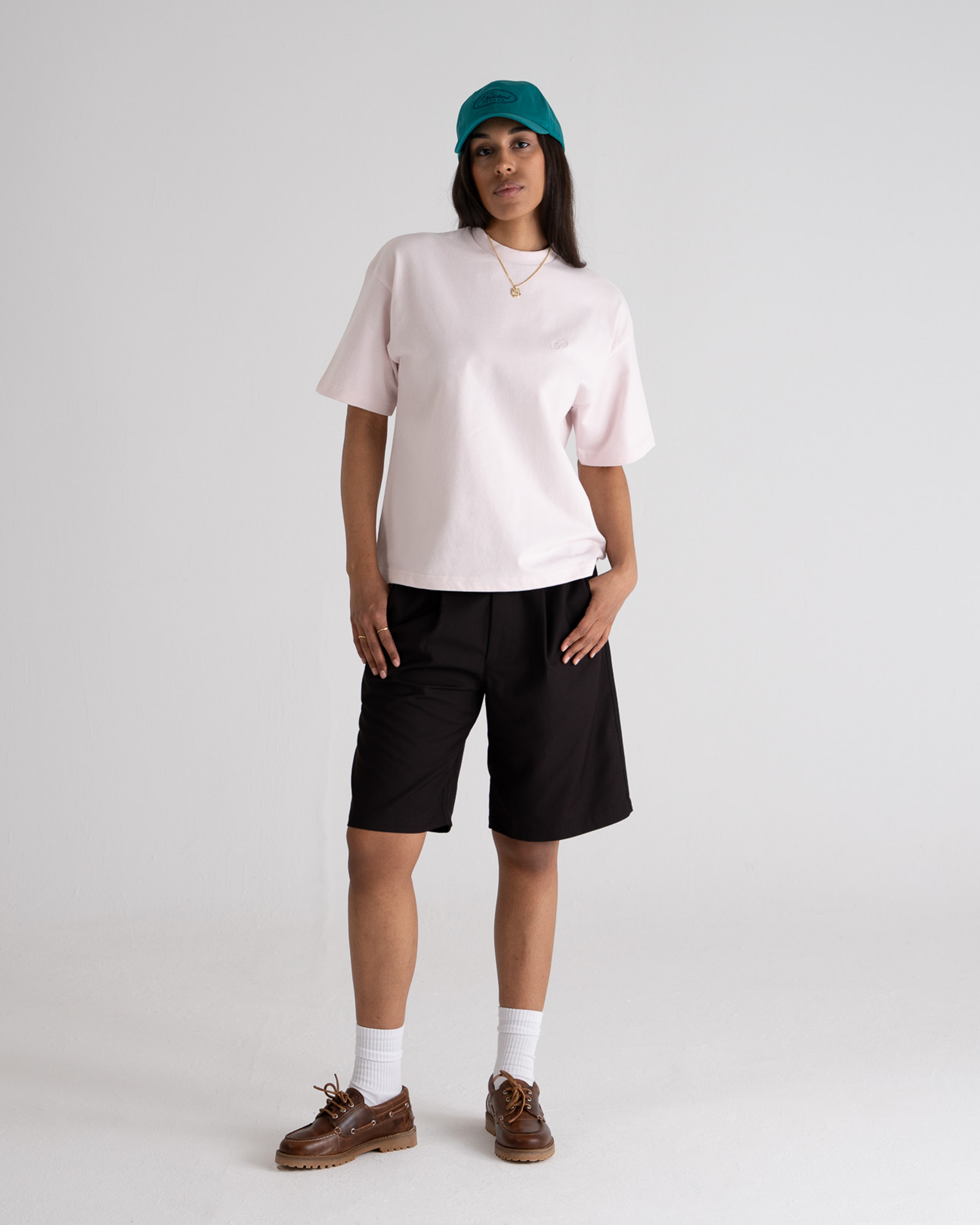 Pleated Shorts Brown