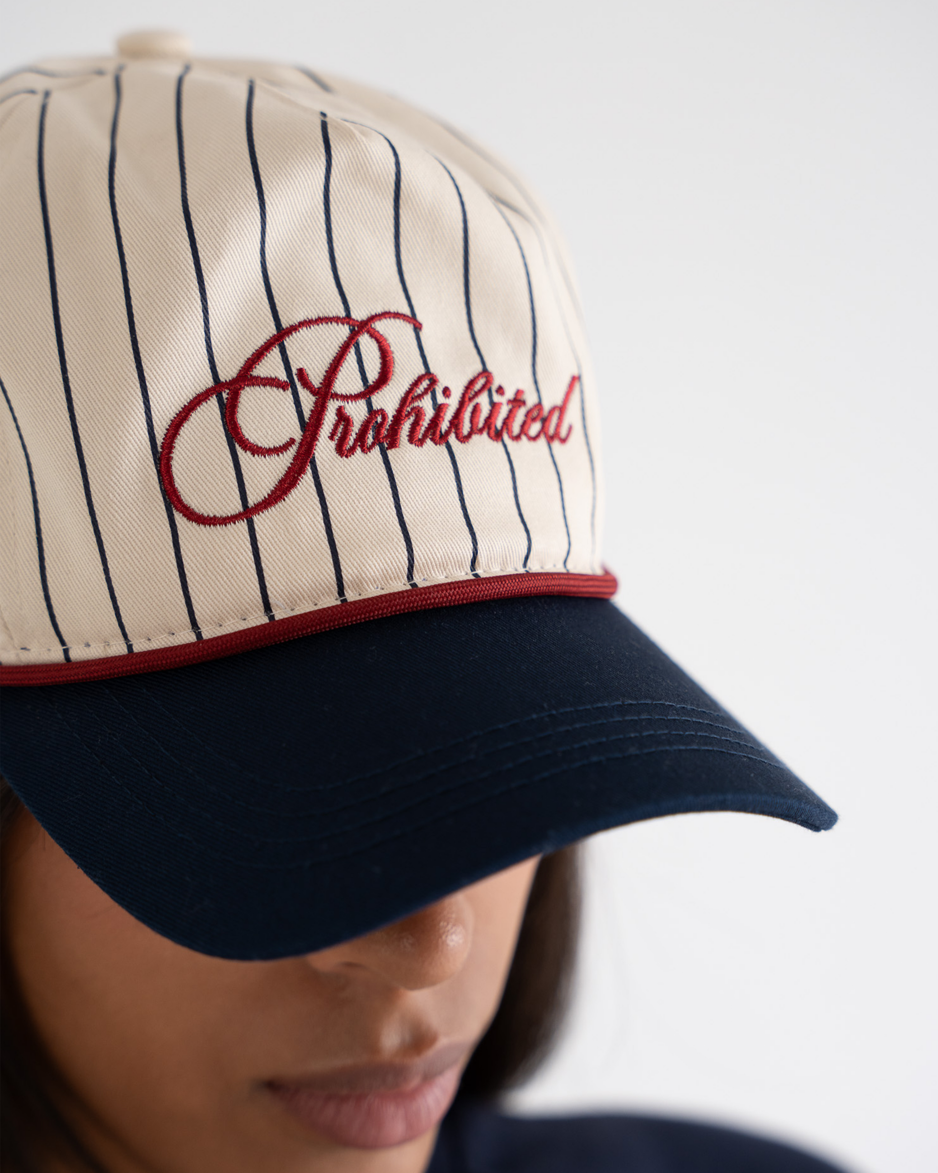 Grand Resort Pinstripe Cap Navy
