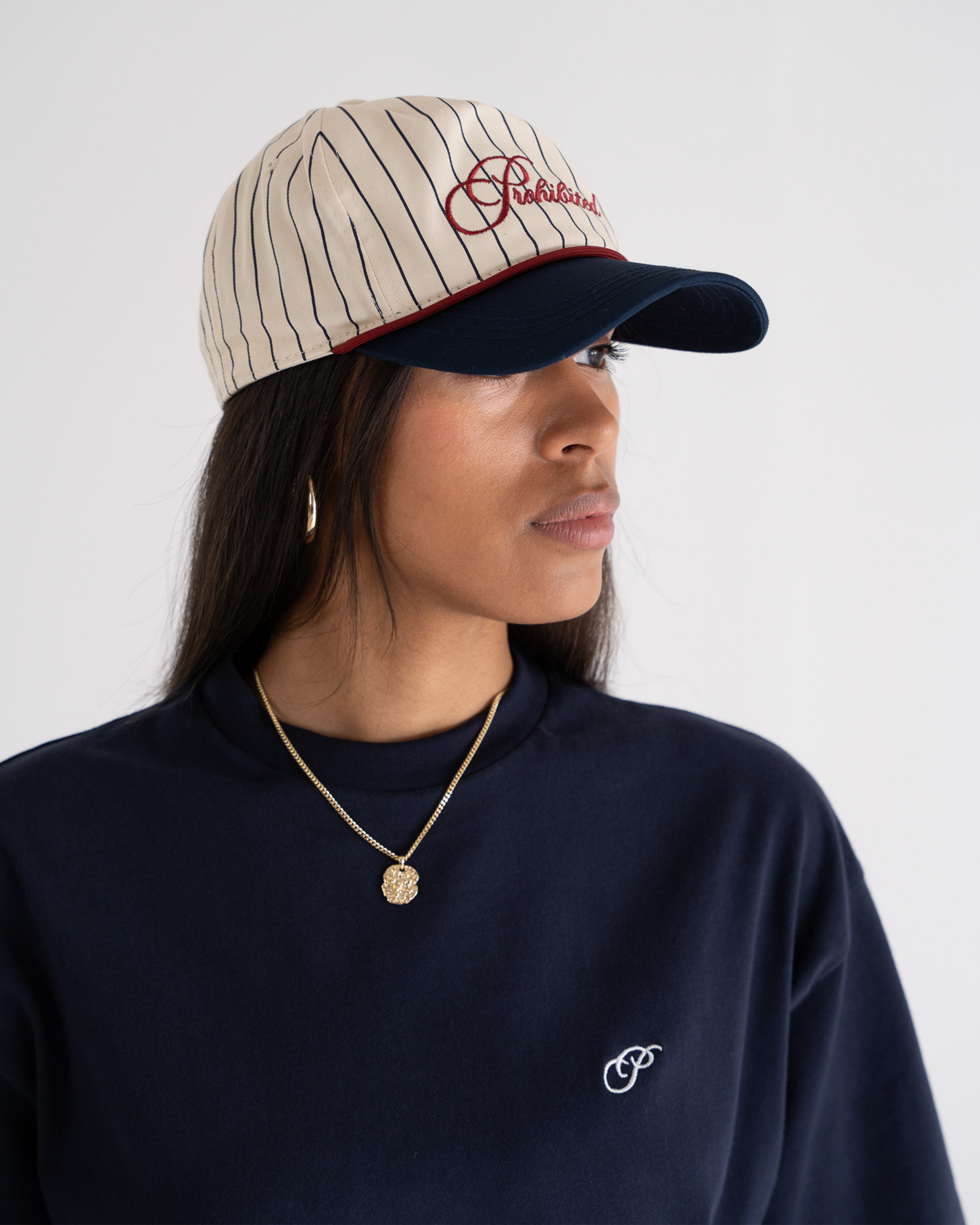 Grand Resort Pinstripe Cap Navy